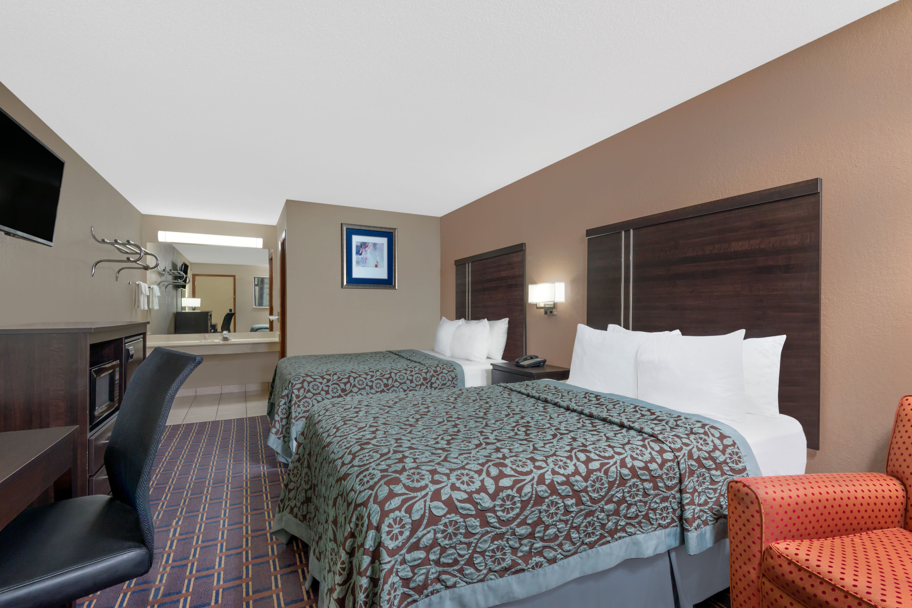Guest room at the Days Inn by Wyndham Maumee/Toledo in Maumee, Ohio