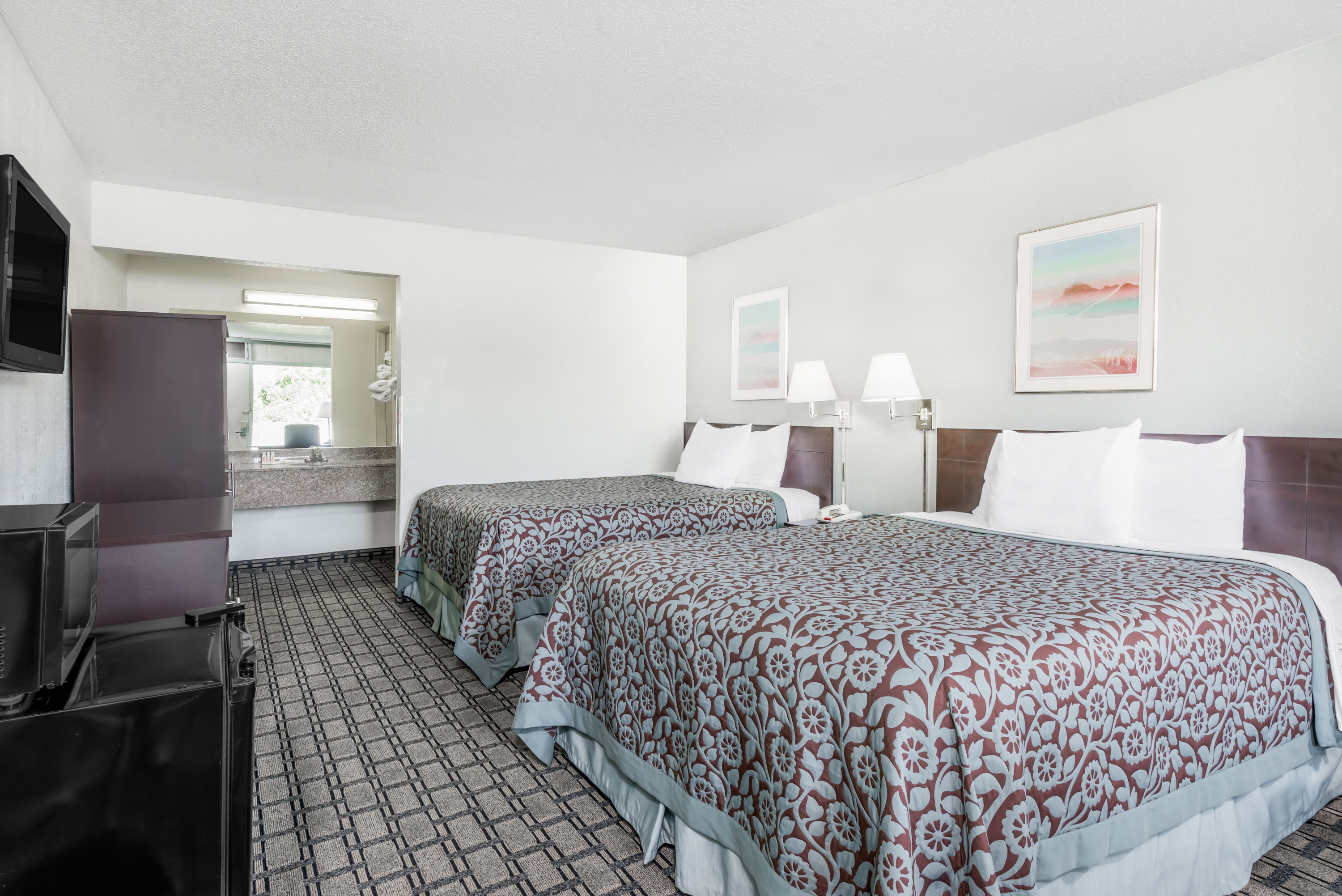 Guest room at the Days Inn by Wyndham St Clairsville in Saint Clairsville, Ohio