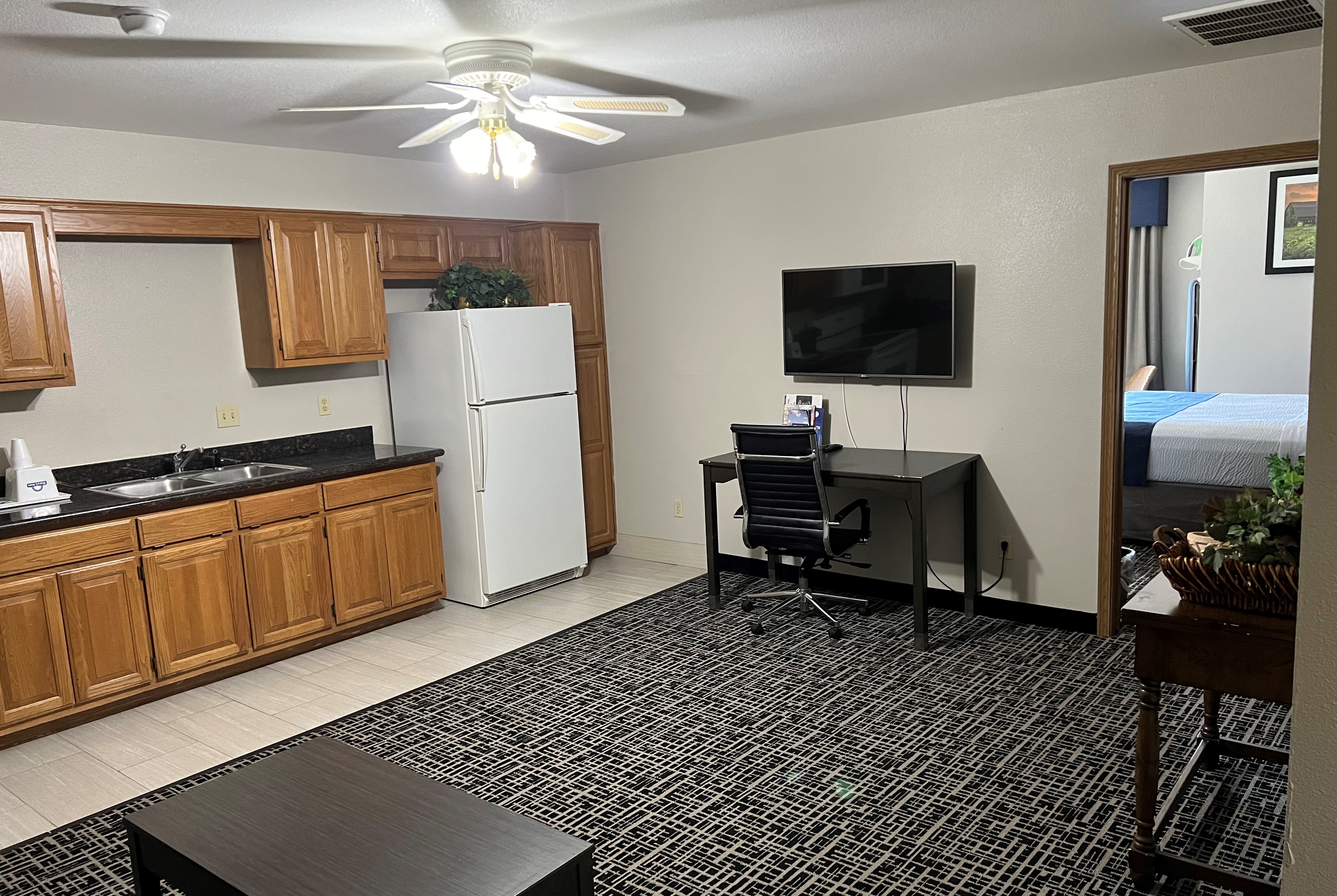 Guest room at the Days Inn by Wyndham Grove in Grove, Oklahoma