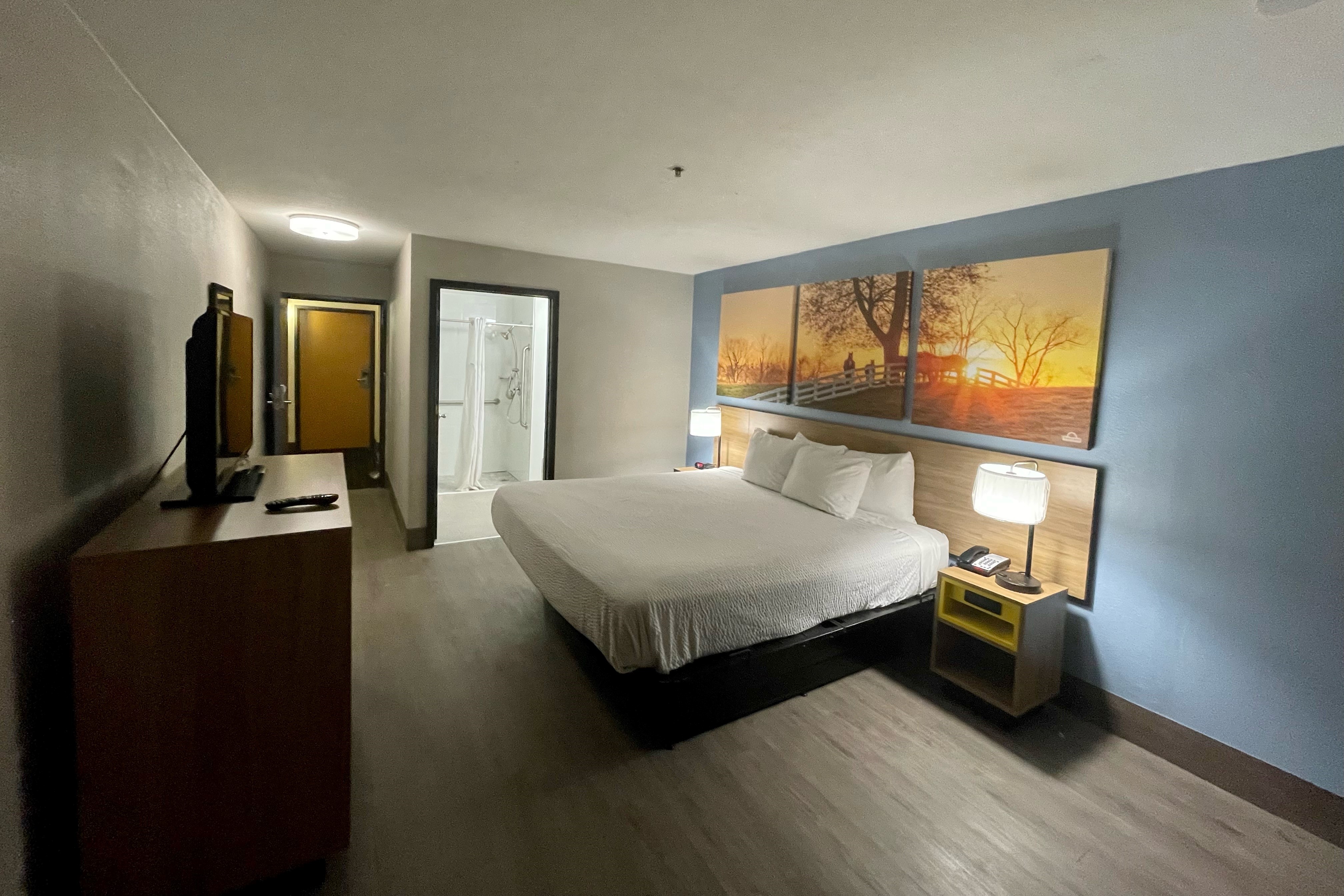 Guest room at the Days Inn by Wyndham Shawnee in Shawnee, Oklahoma