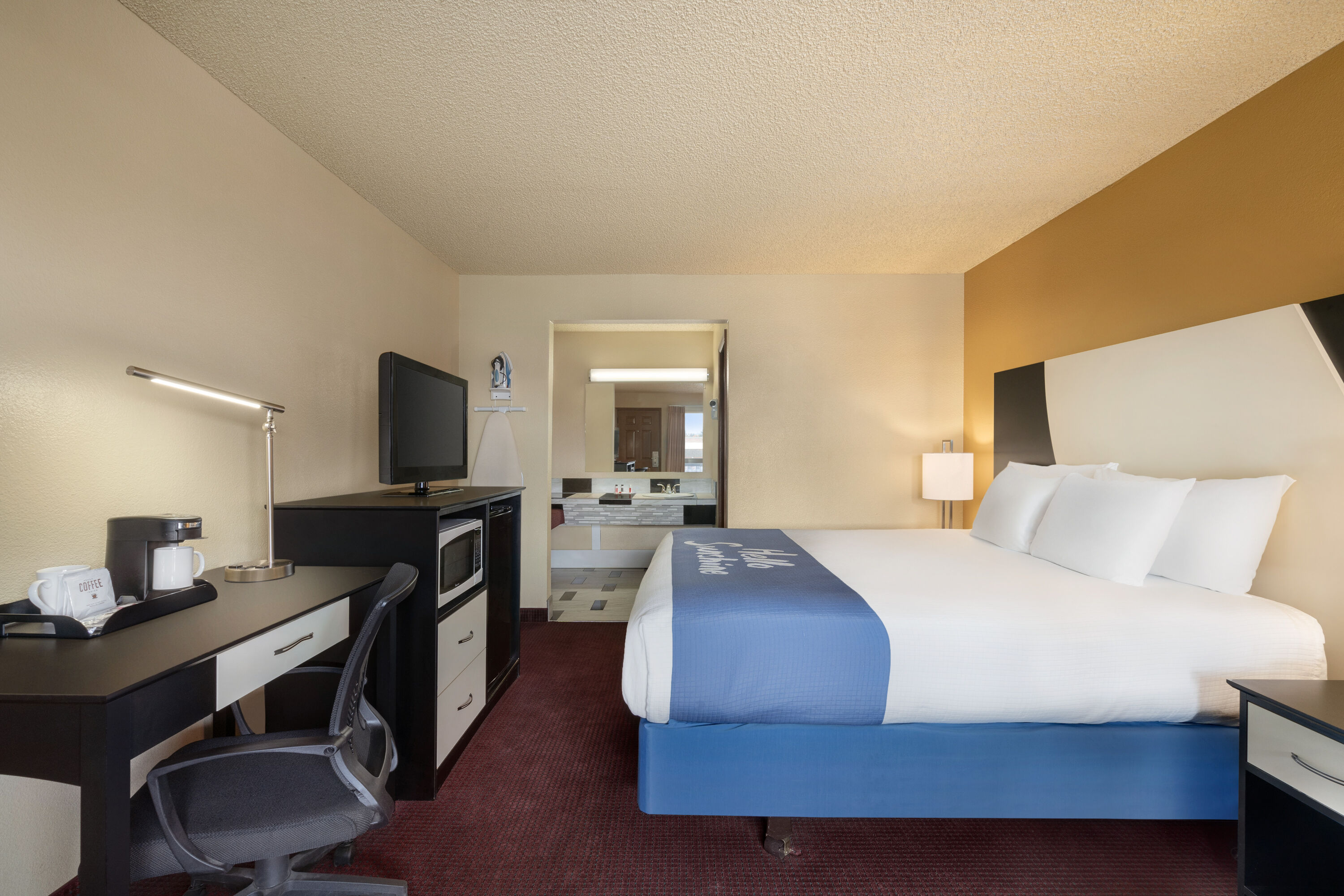 Guest room at the Days Inn by Wyndham Bend in Bend, Oregon