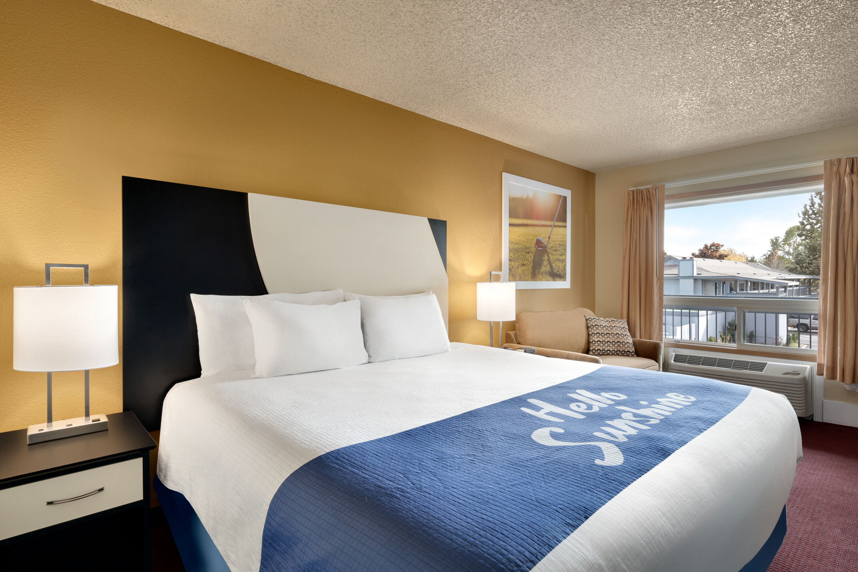 Guest room at the Days Inn by Wyndham Bend in Bend, Oregon