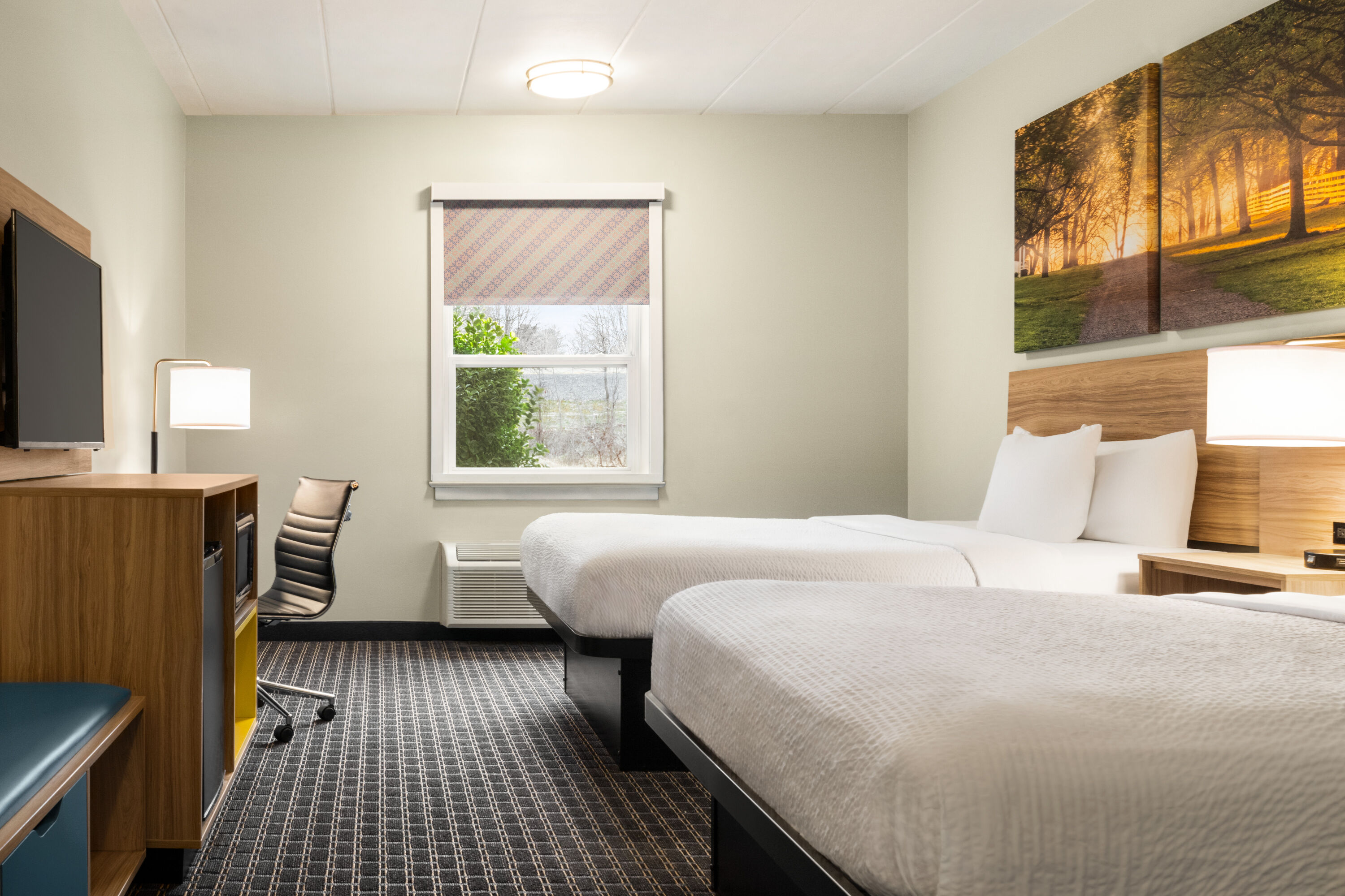 Guest room at the Days Inn & Suites by Wyndham Lancaster Amish Country in Lancaster, Pennsylvania