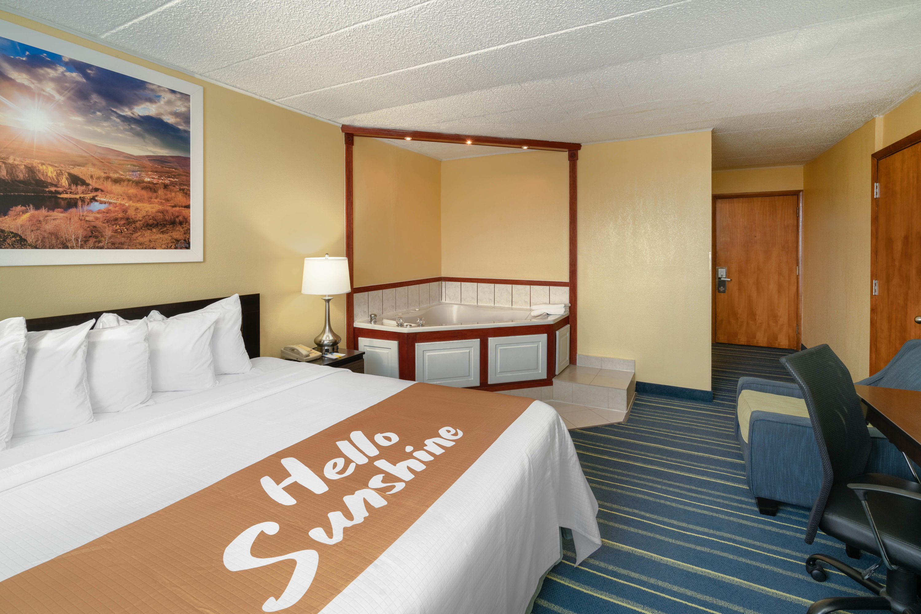 Guest room at the Days Inn by Wyndham Scranton PA in Scranton, Pennsylvania
