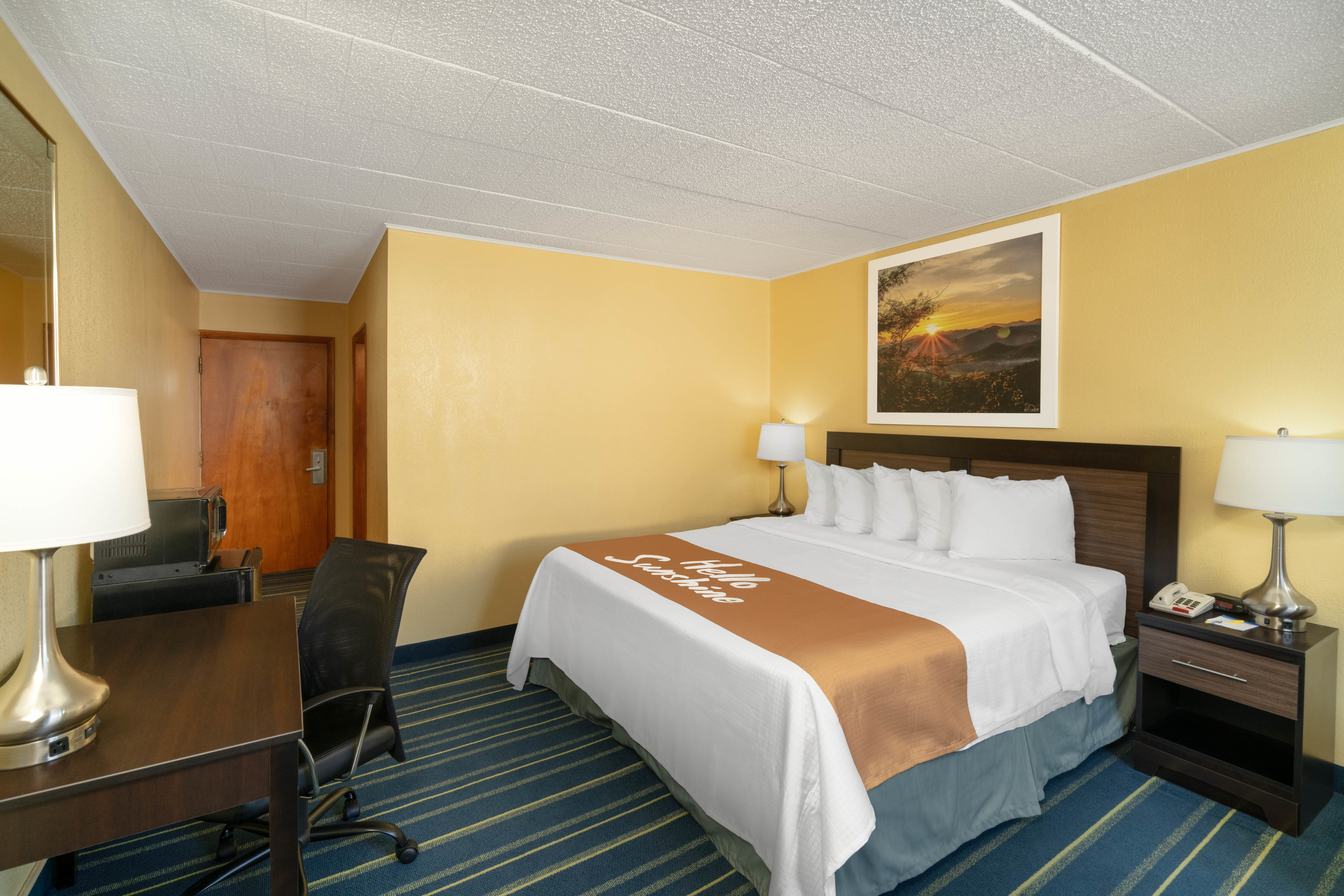 Guest room at the Days Inn by Wyndham Scranton PA in Scranton, Pennsylvania