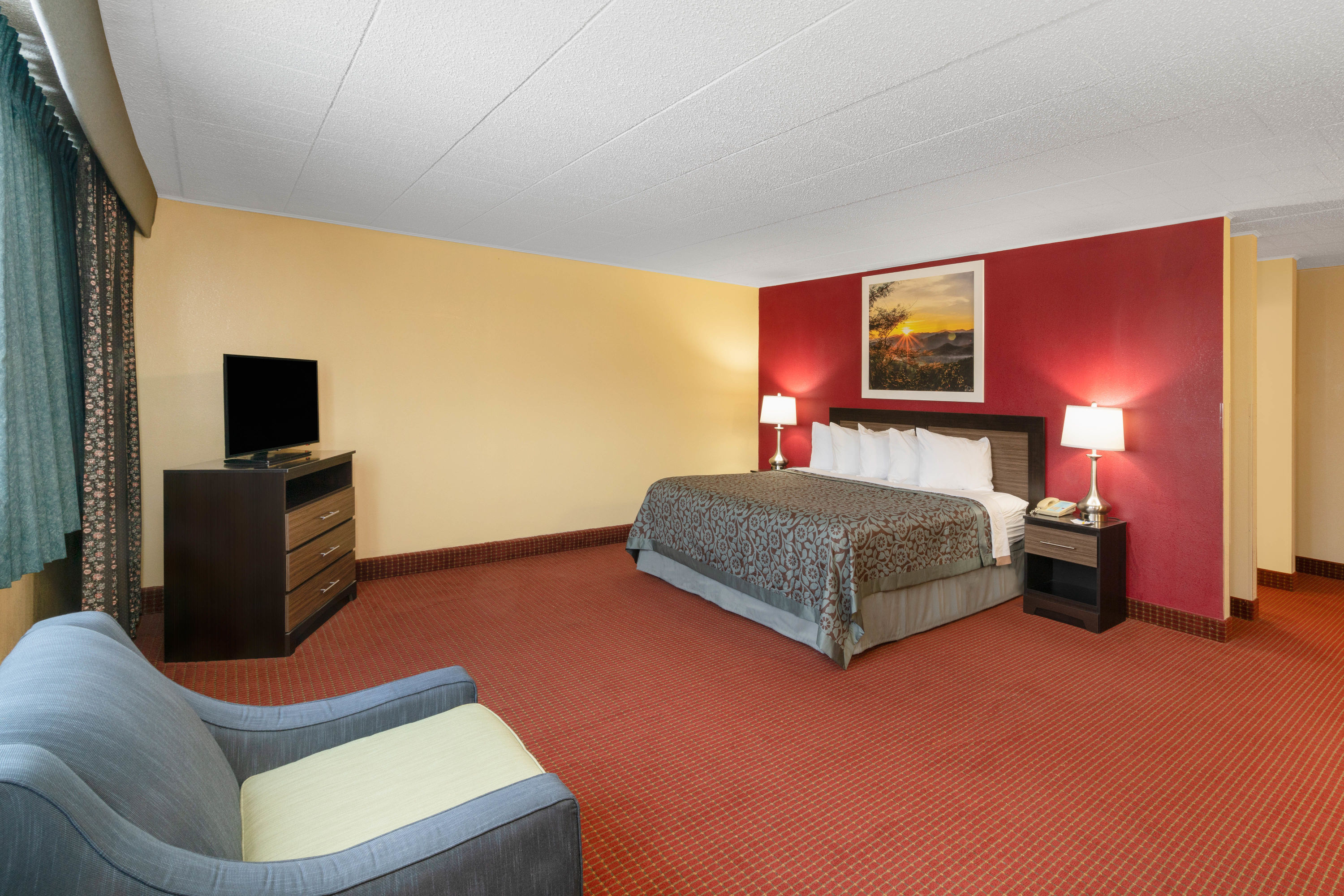 Guest room at the Days Inn by Wyndham Scranton PA in Scranton, Pennsylvania