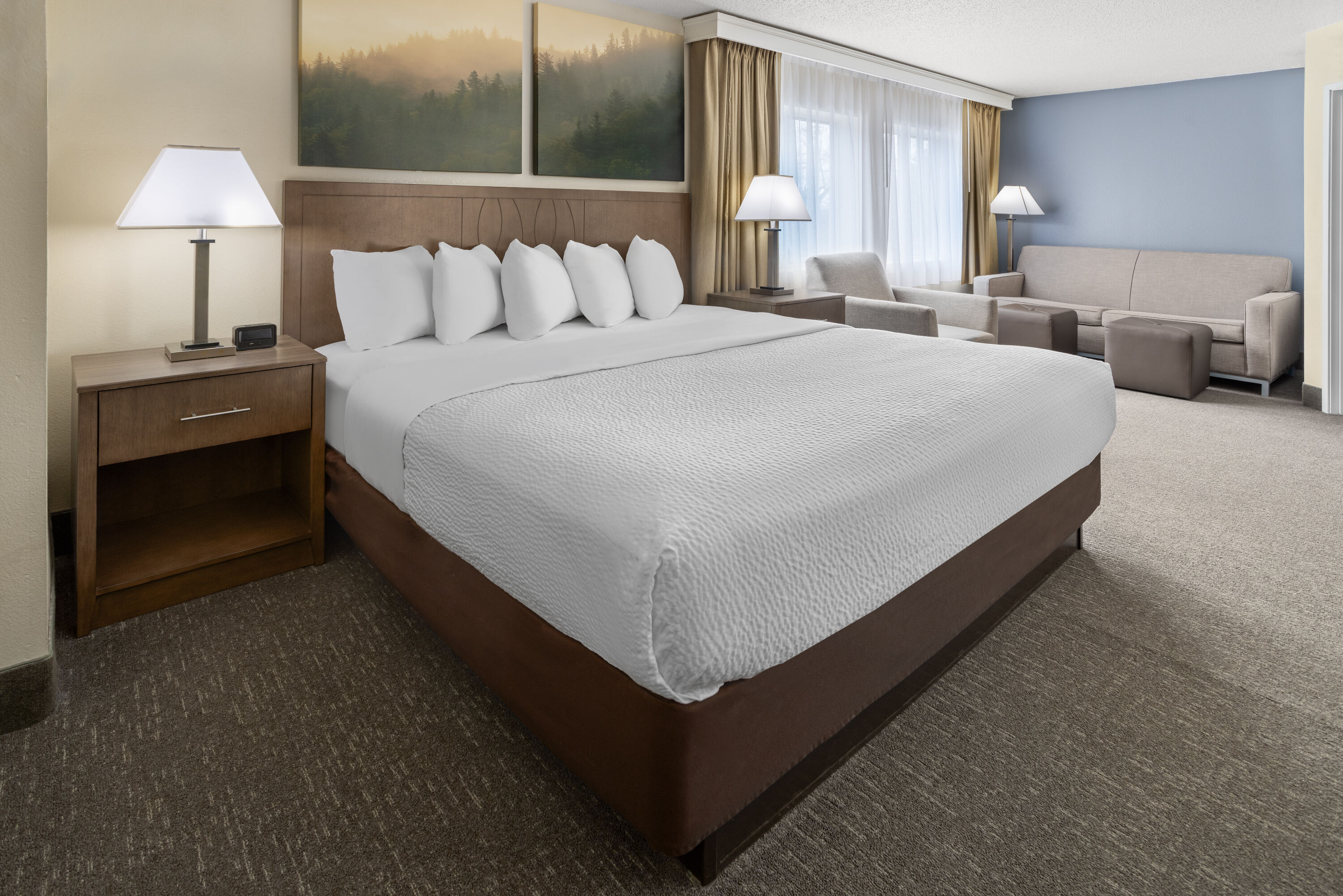 Guest room at the Days Inn by Wyndham Penn State in State College, Pennsylvania