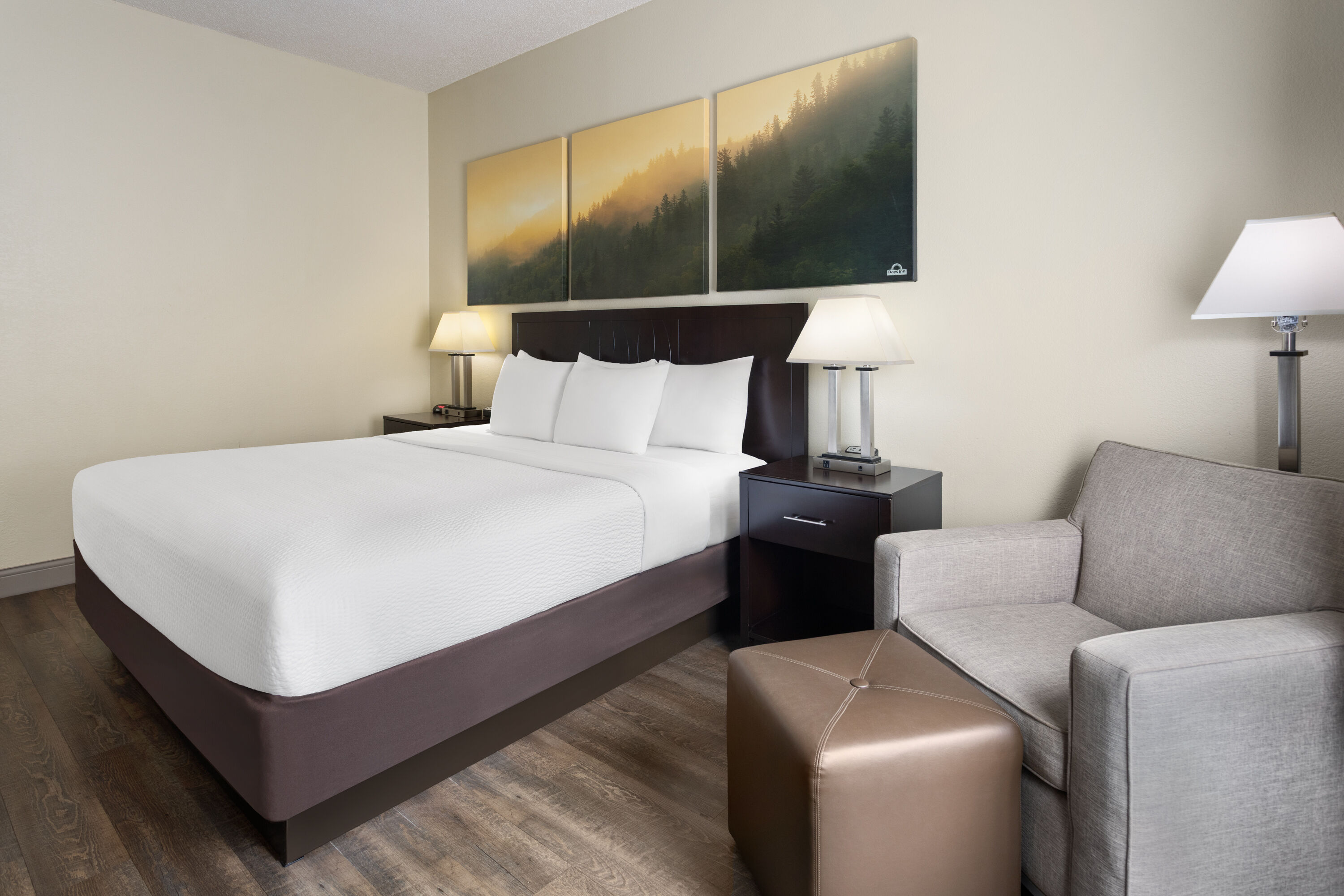 Guest room at the Days Inn by Wyndham Penn State in State College, Pennsylvania