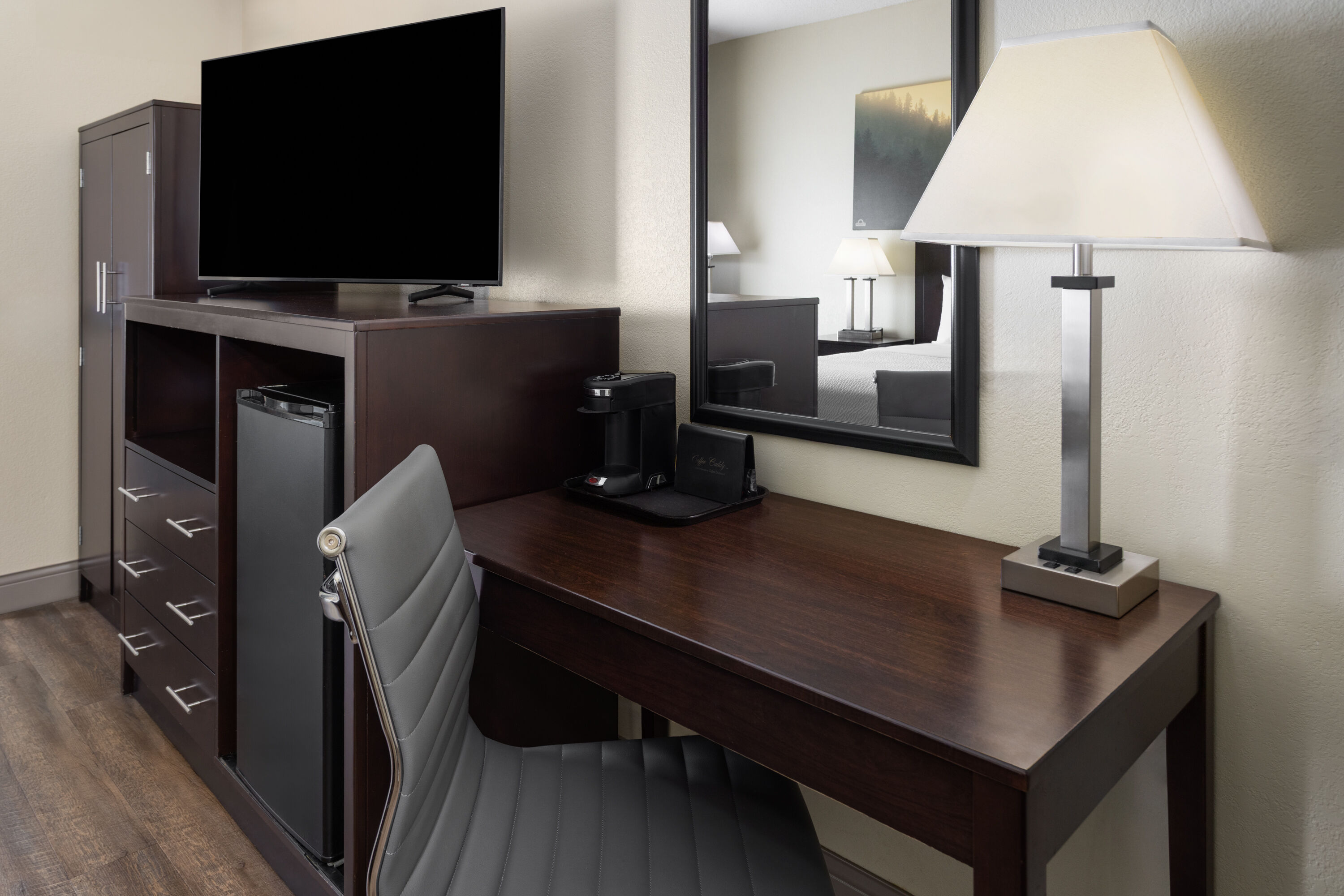 Guest room at the Days Inn by Wyndham Penn State in State College, Pennsylvania