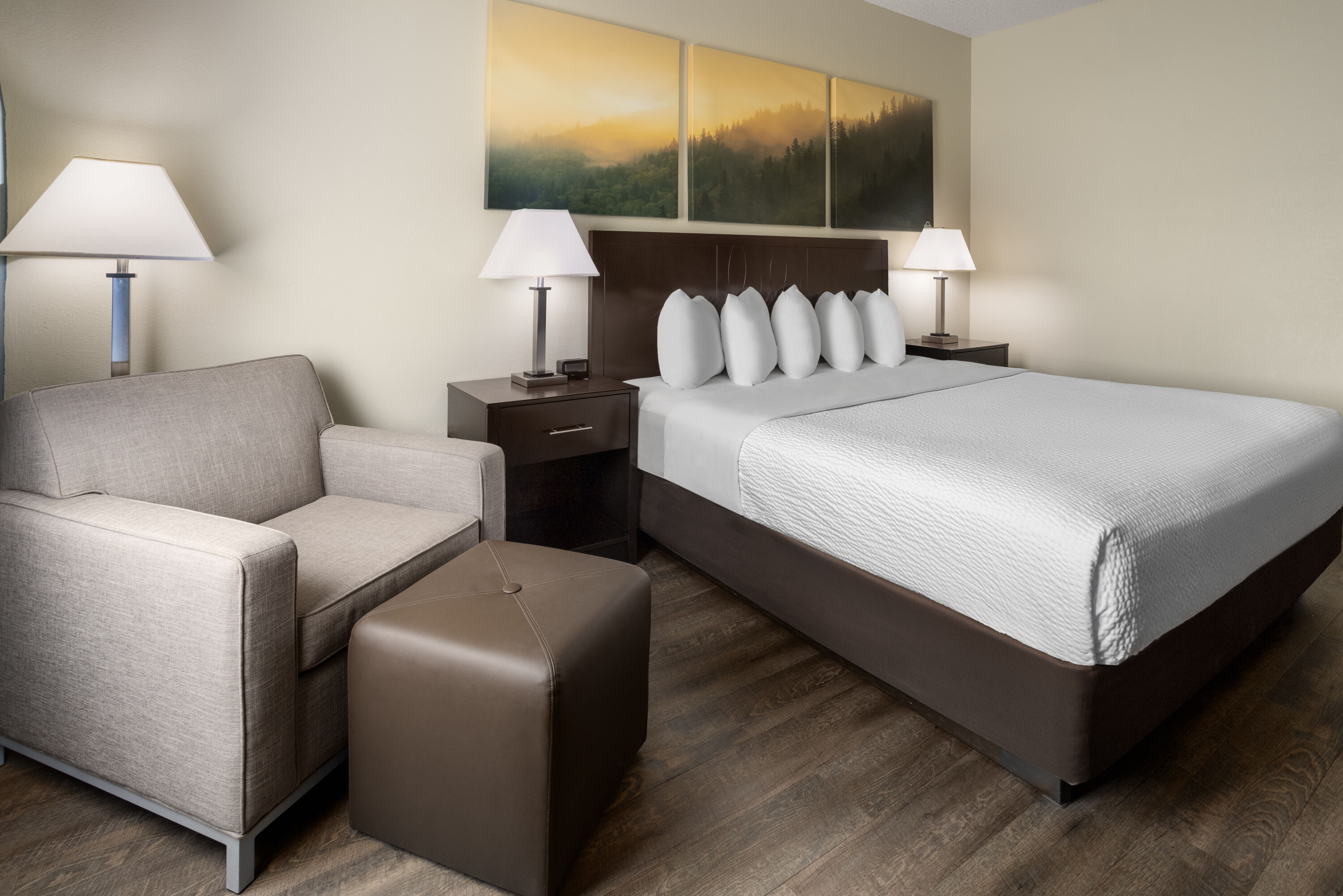 Guest room at the Days Inn by Wyndham Penn State in State College, Pennsylvania