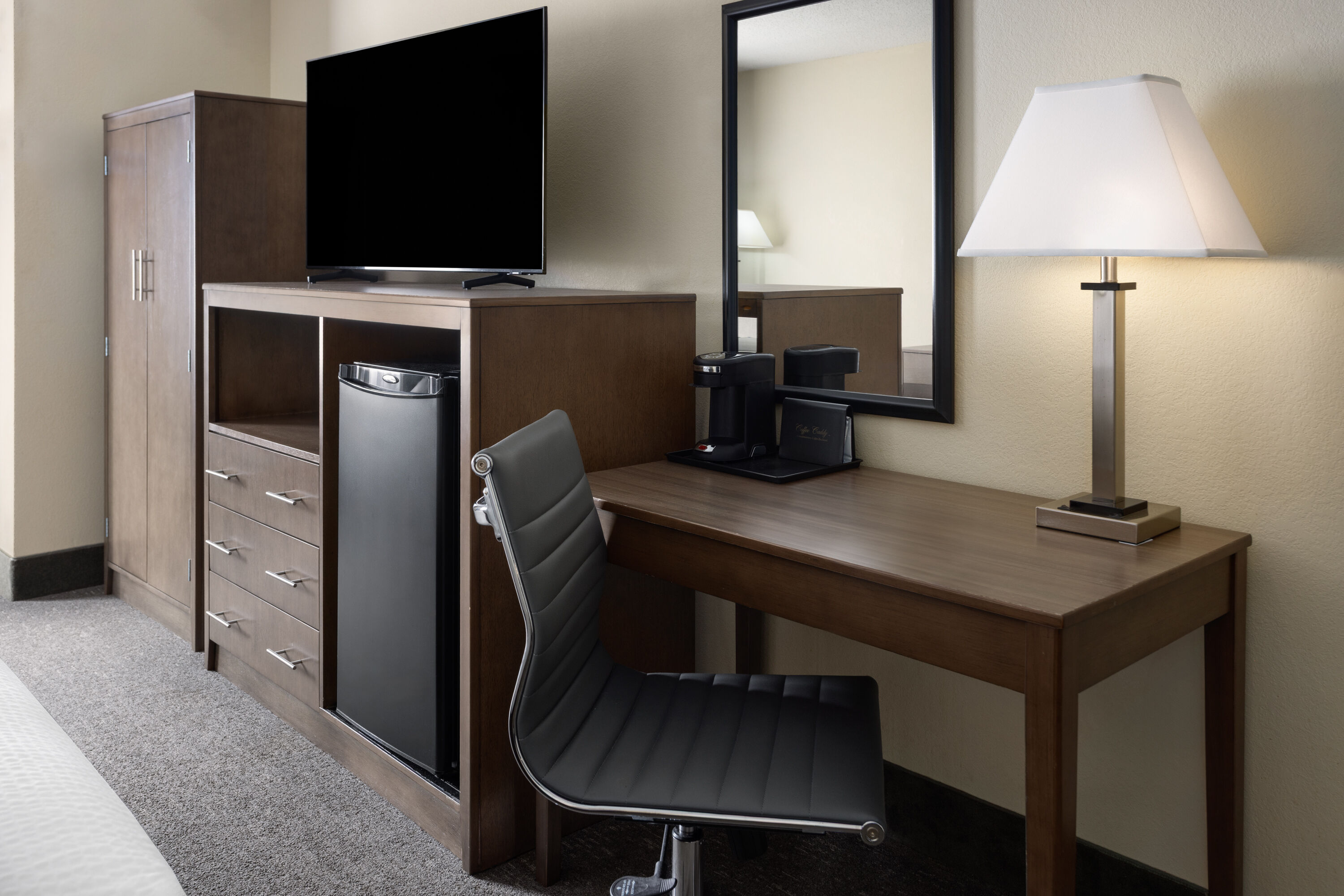 Guest room at the Days Inn by Wyndham Penn State in State College, Pennsylvania