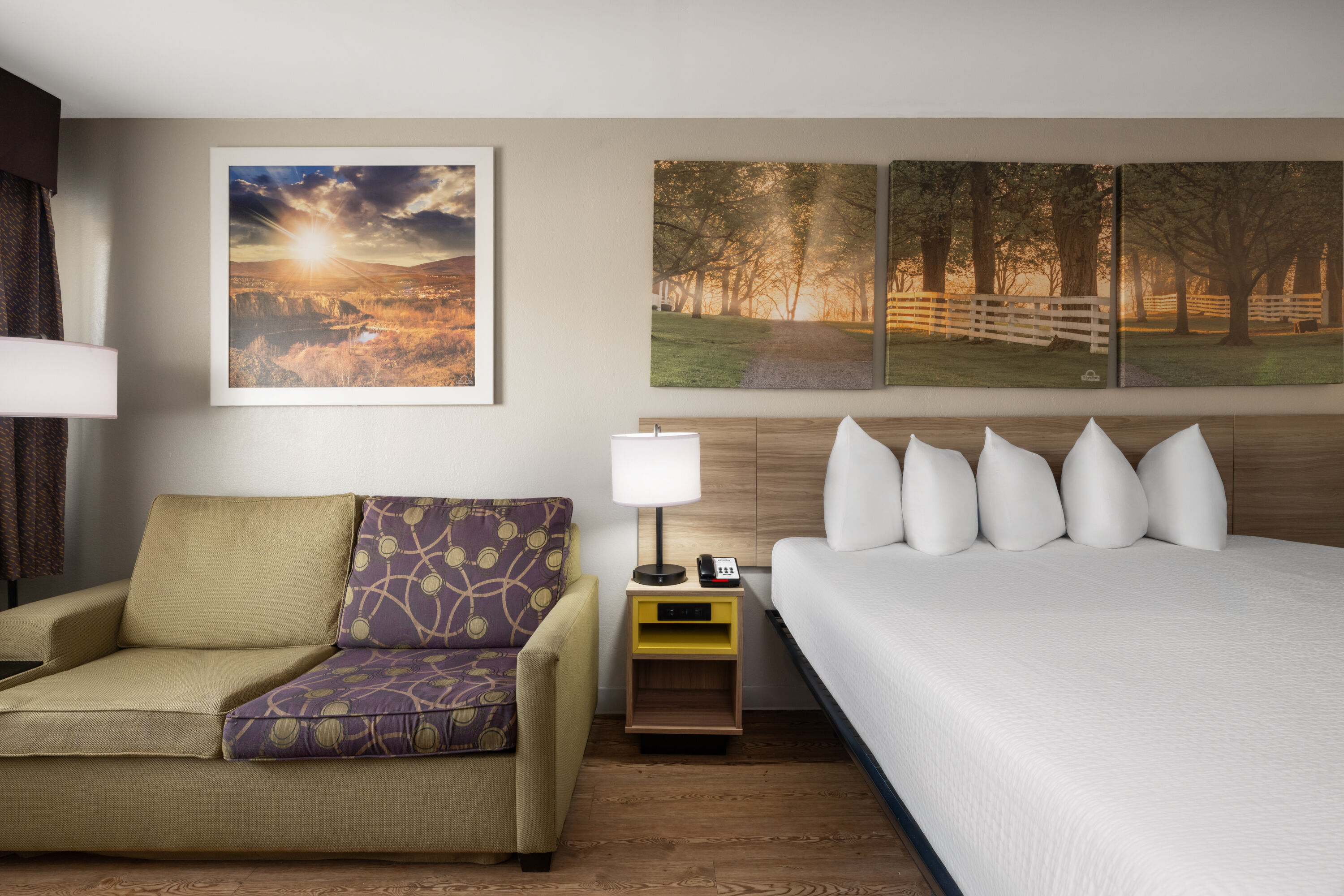 Guest room at the Days Inn by Wyndham Anderson/Clemson Area in Anderson, South Carolina
