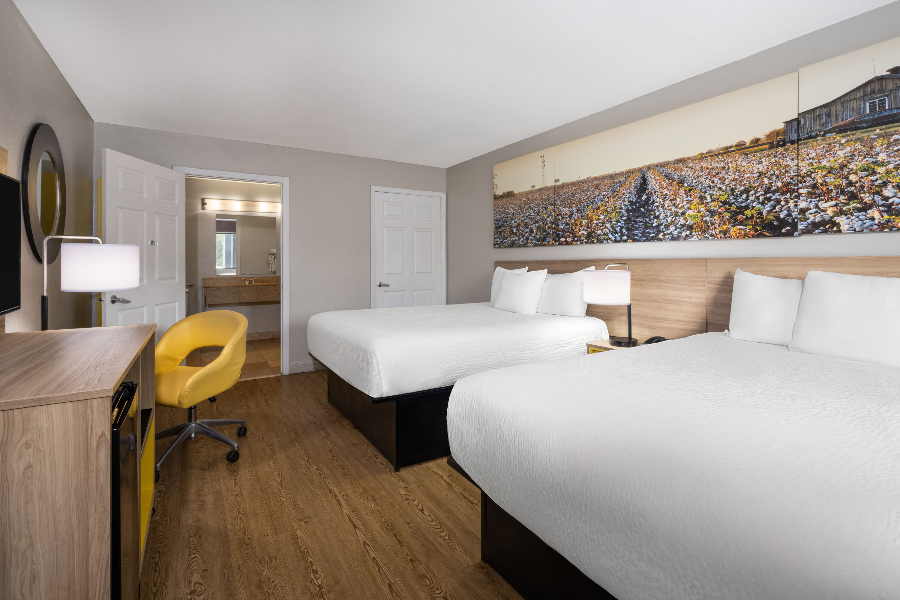 Guest room at the Days Inn by Wyndham Anderson/Clemson Area in Anderson, South Carolina