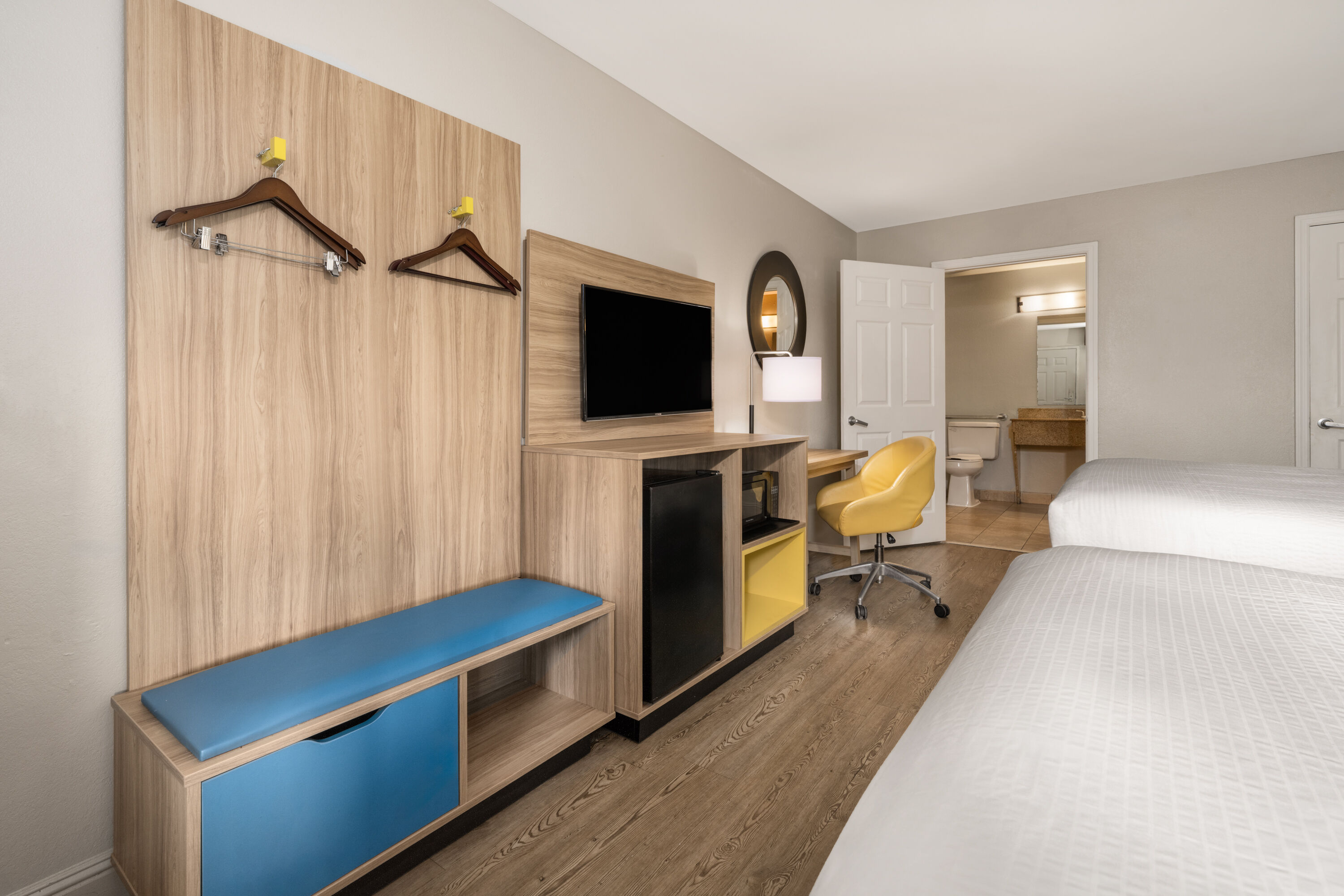 Guest room at the Days Inn by Wyndham Anderson/Clemson Area in Anderson, South Carolina