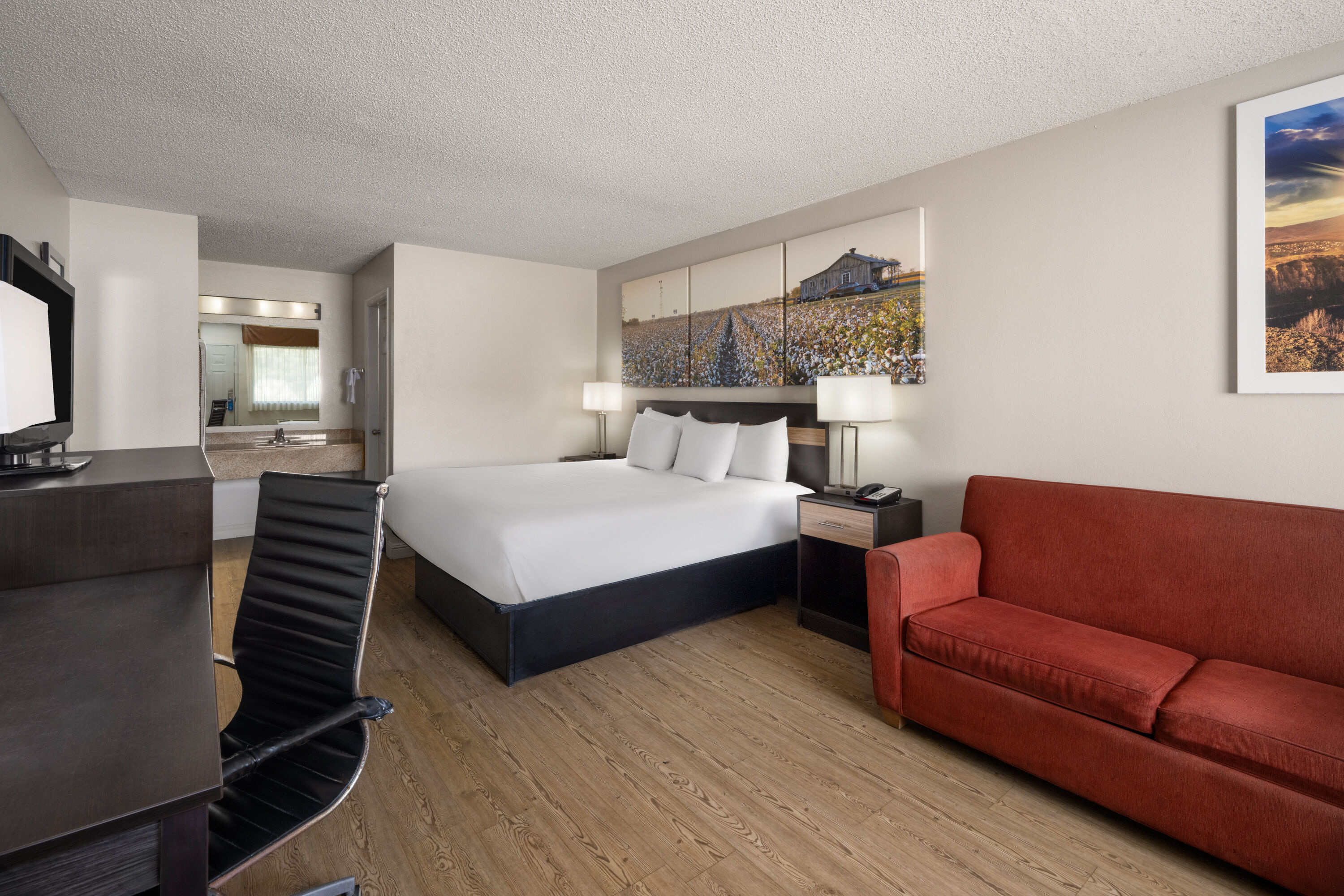 Guest room at the Days Inn by Wyndham Anderson/Clemson Area in Anderson, South Carolina