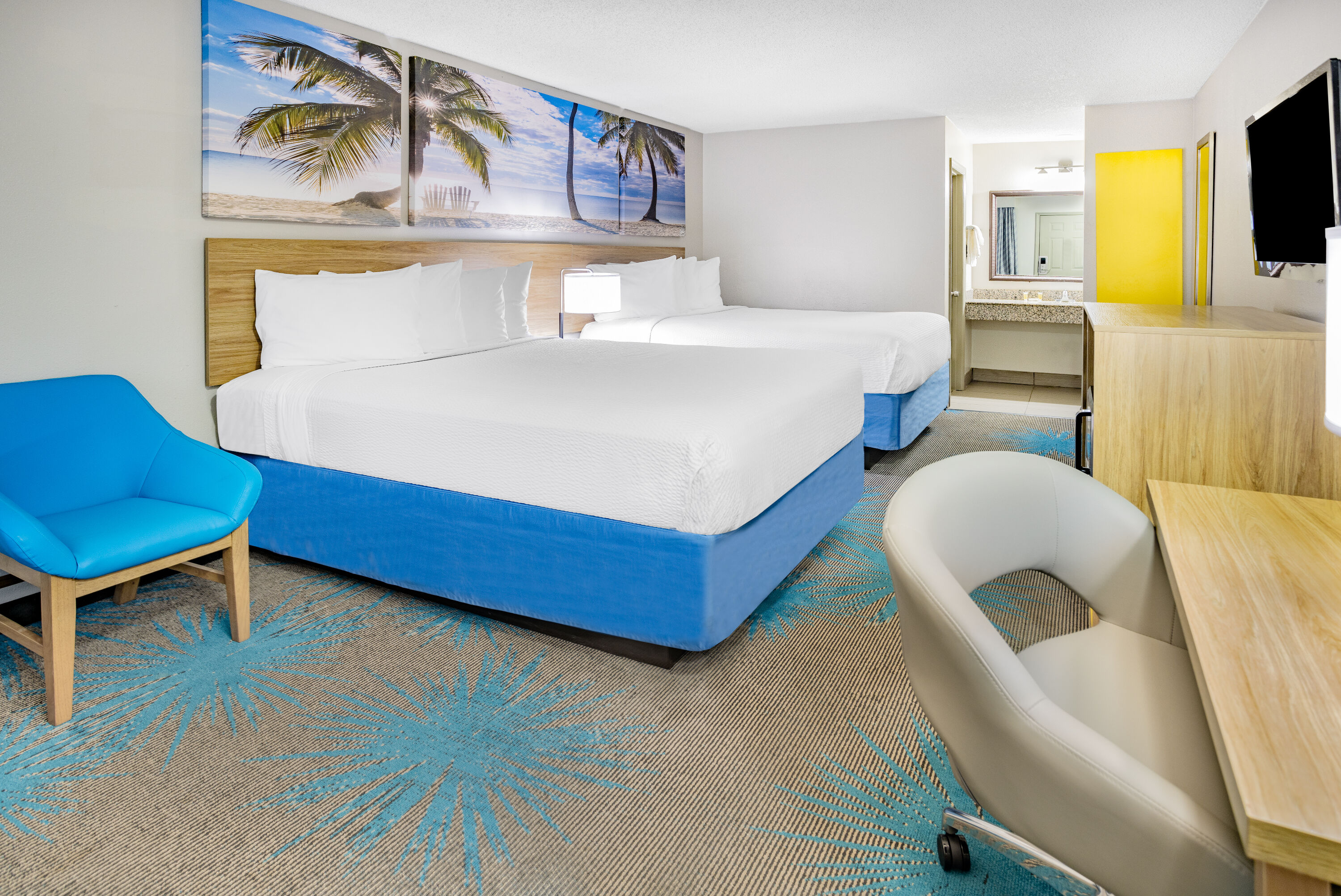 Guest room at the Days Inn by Wyndham Barnwell in Barnwell, South Carolina