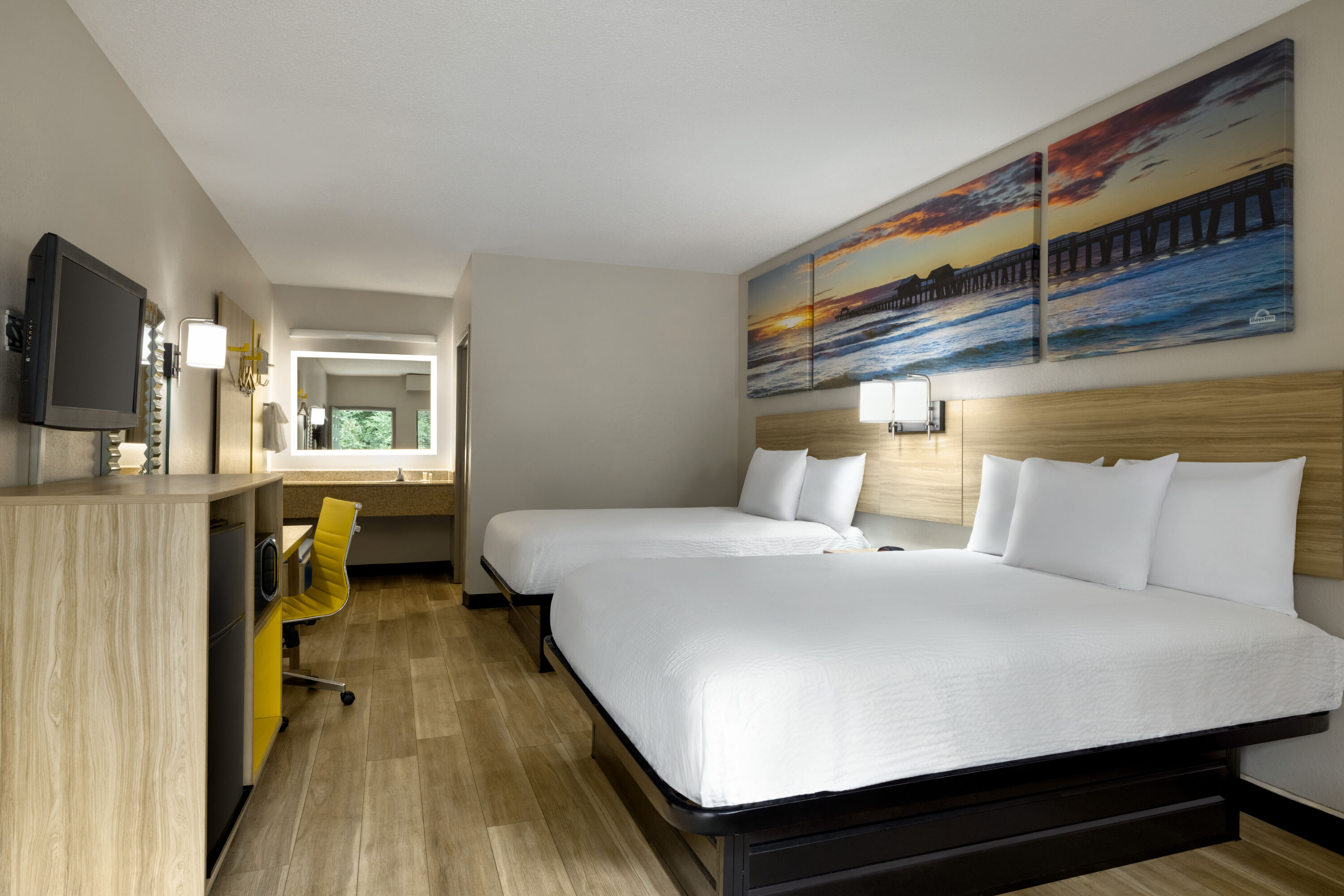 Guest room at the Days Inn by Wyndham Blythewood North Columbia in Blythewood, South Carolina