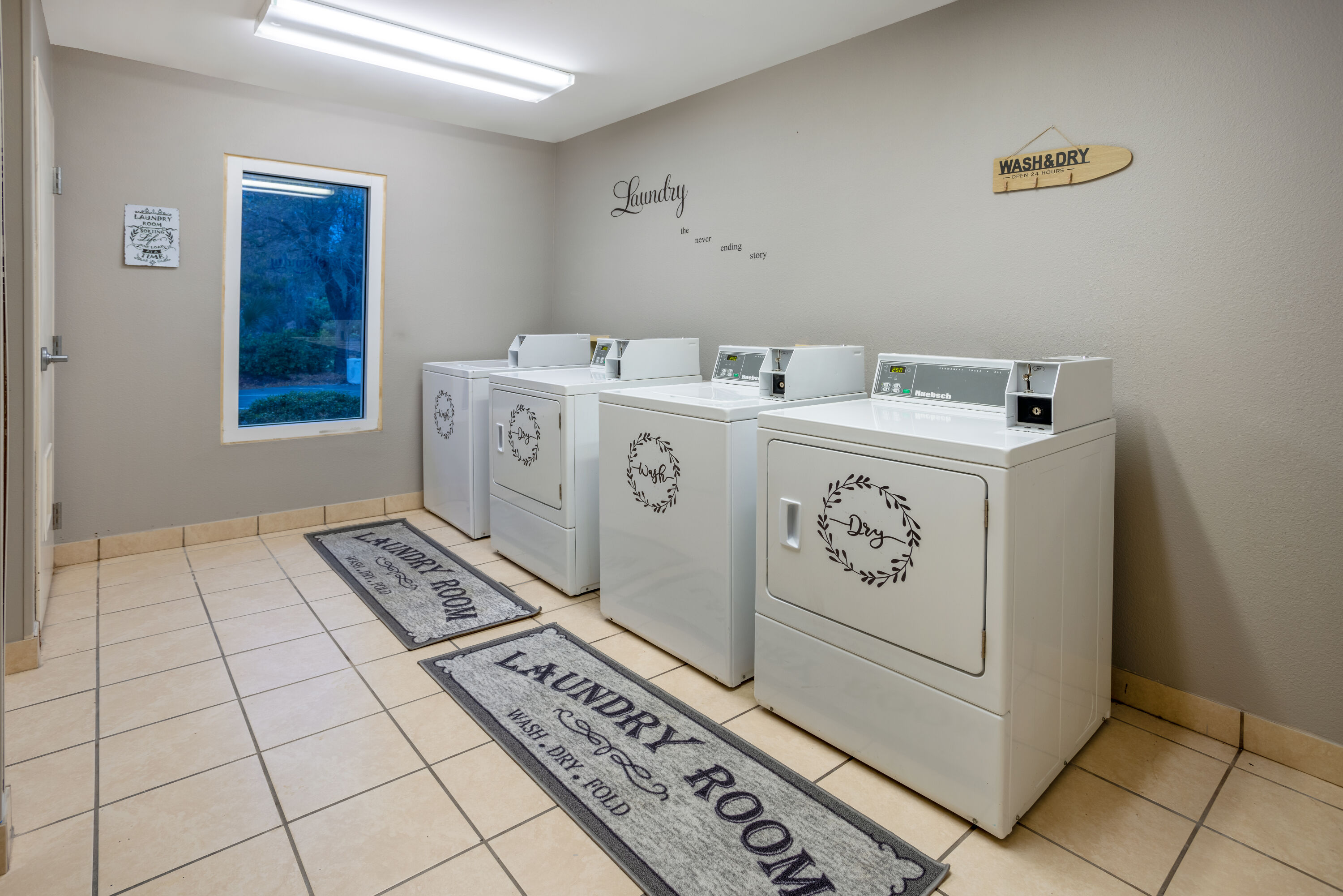 Laundry facilities at Hotel Carolina A Days Inn by Wyndham in Hilton Head, South Carolina