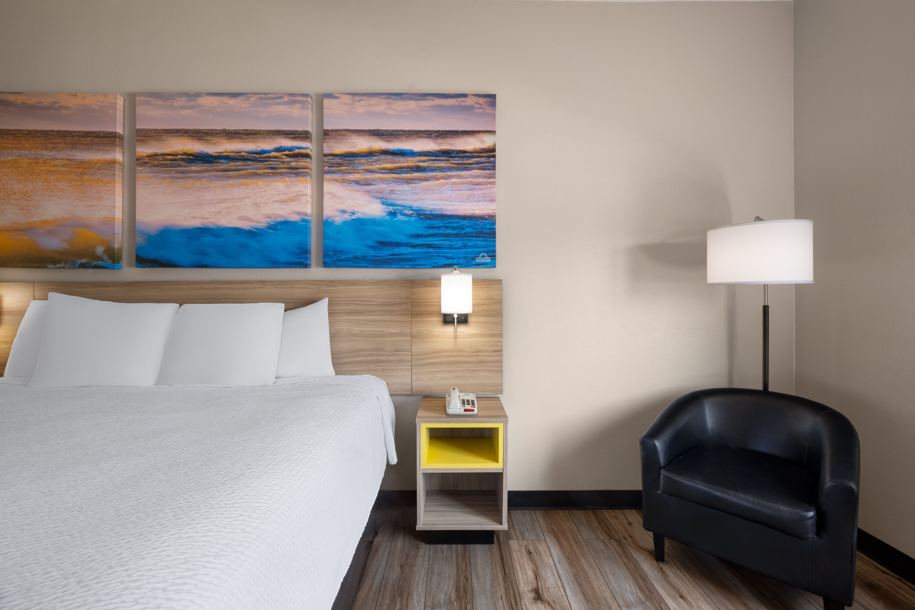 Guest room at the Days Inn by Wyndham Greenville South/Mauldin in Mauldin, South Carolina