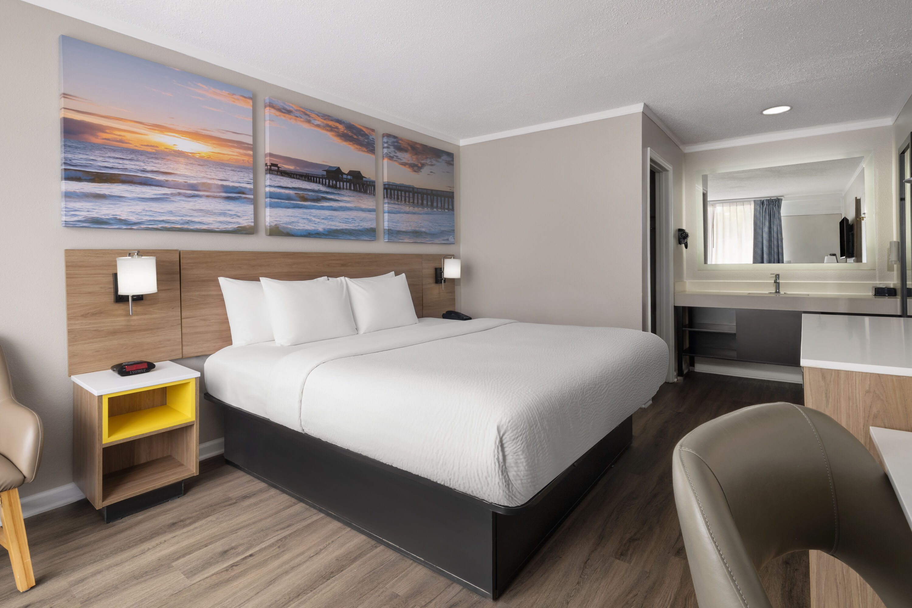 Guest room at the Days Inn by Wyndham Pawleys Island in Pawleys Island, South Carolina