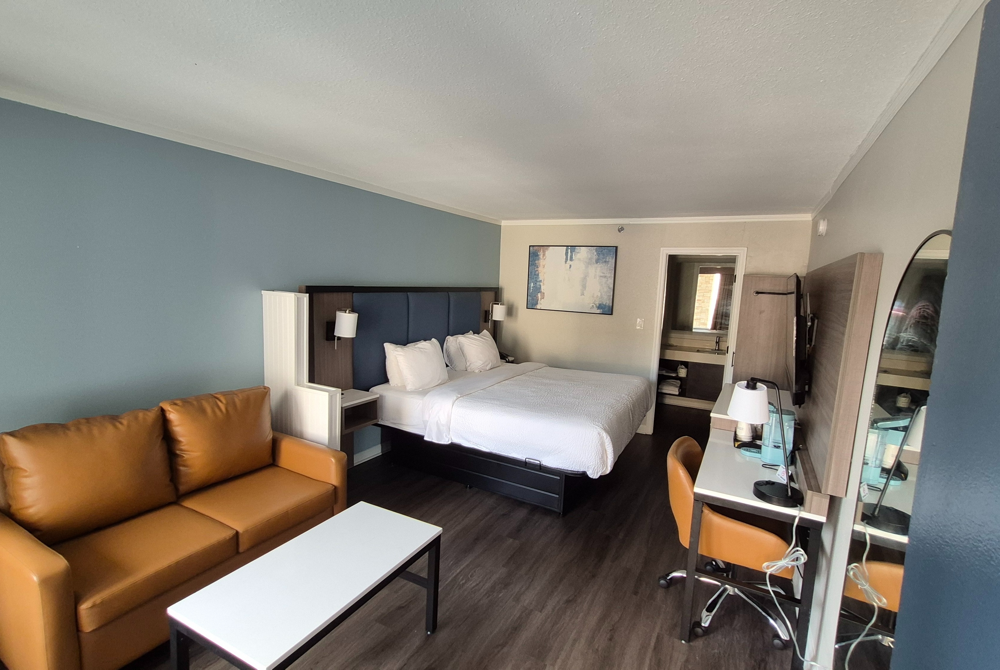 Guest room at the Days Inn by Wyndham Pawleys Island in Pawleys Island, South Carolina