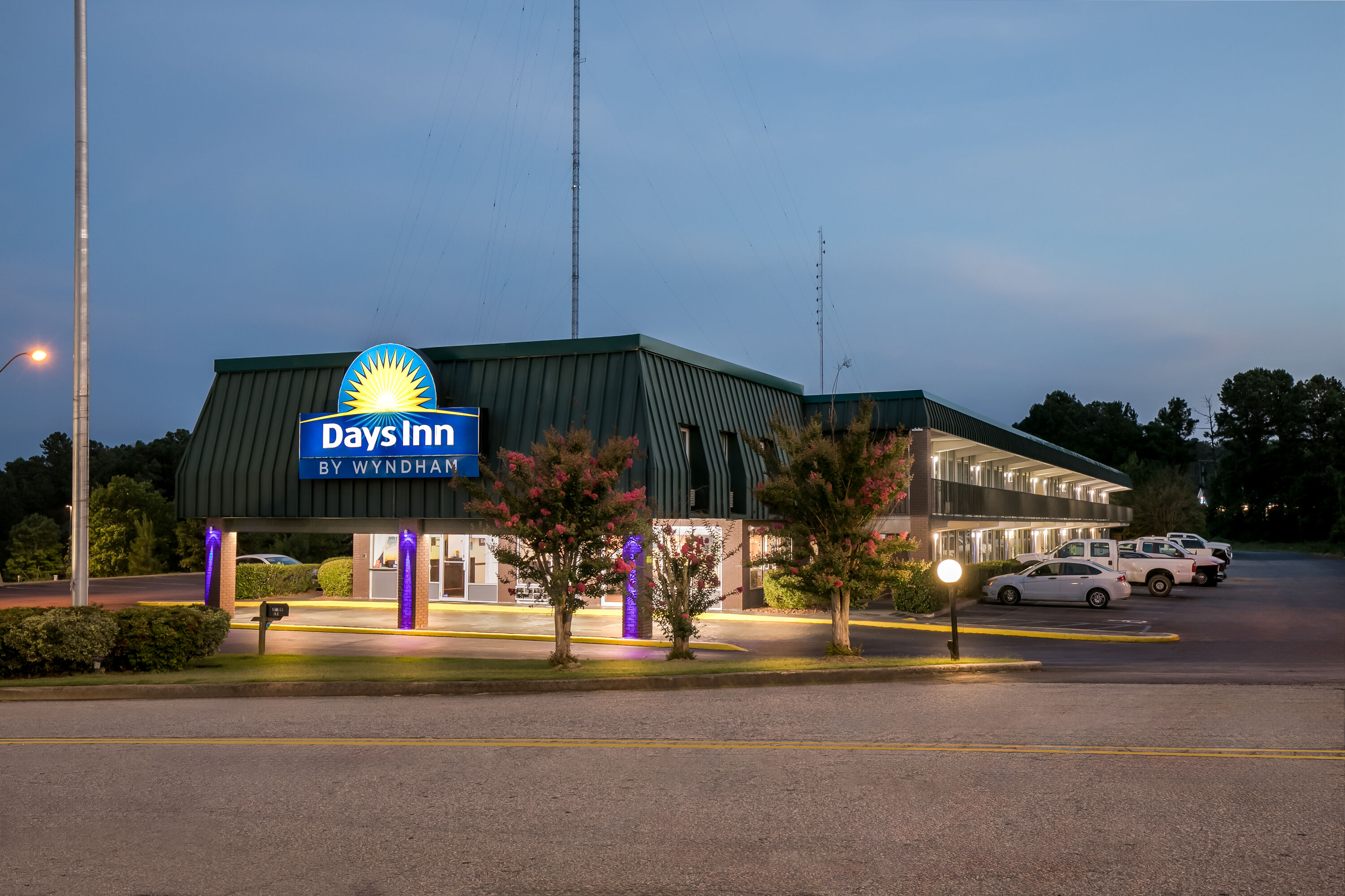 Exterior Night Image of Days Inn by Wyndham Seneca / Clemson Area hotel in Seneca, South Carolina