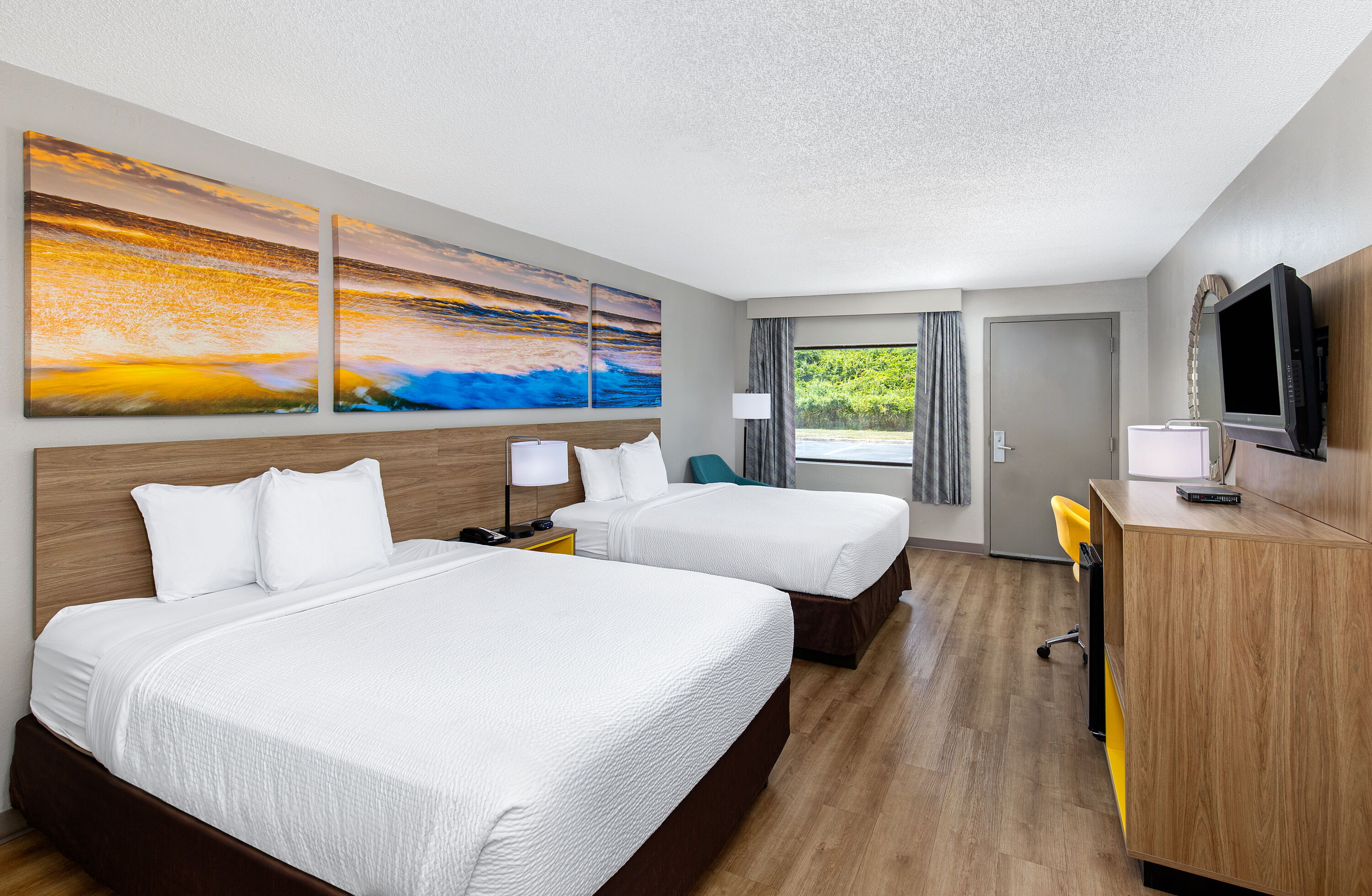 Guest room at the Days Inn by Wyndham St George in St George, South Carolina