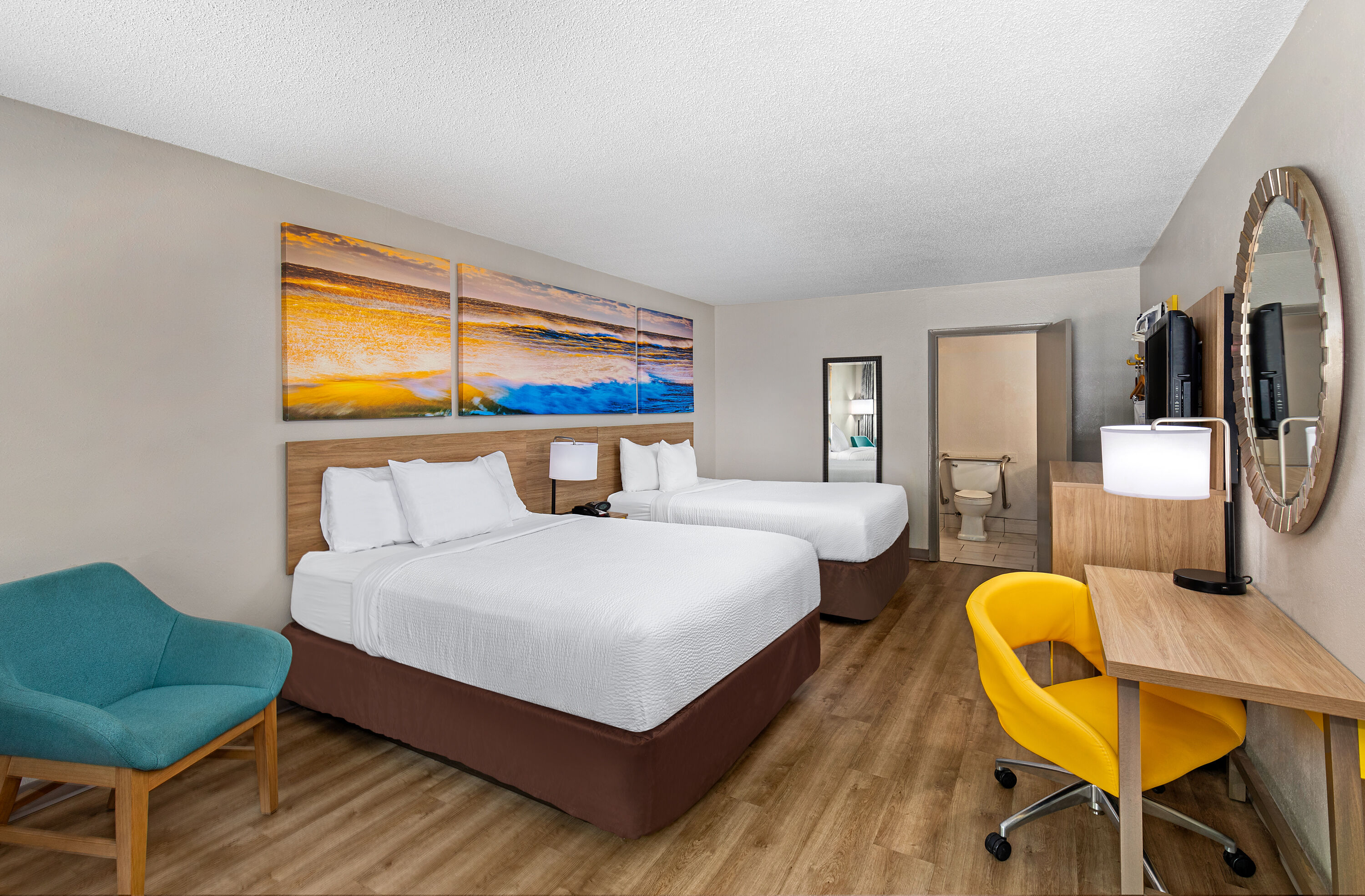 Guest room at the Days Inn by Wyndham St George in St George, South Carolina