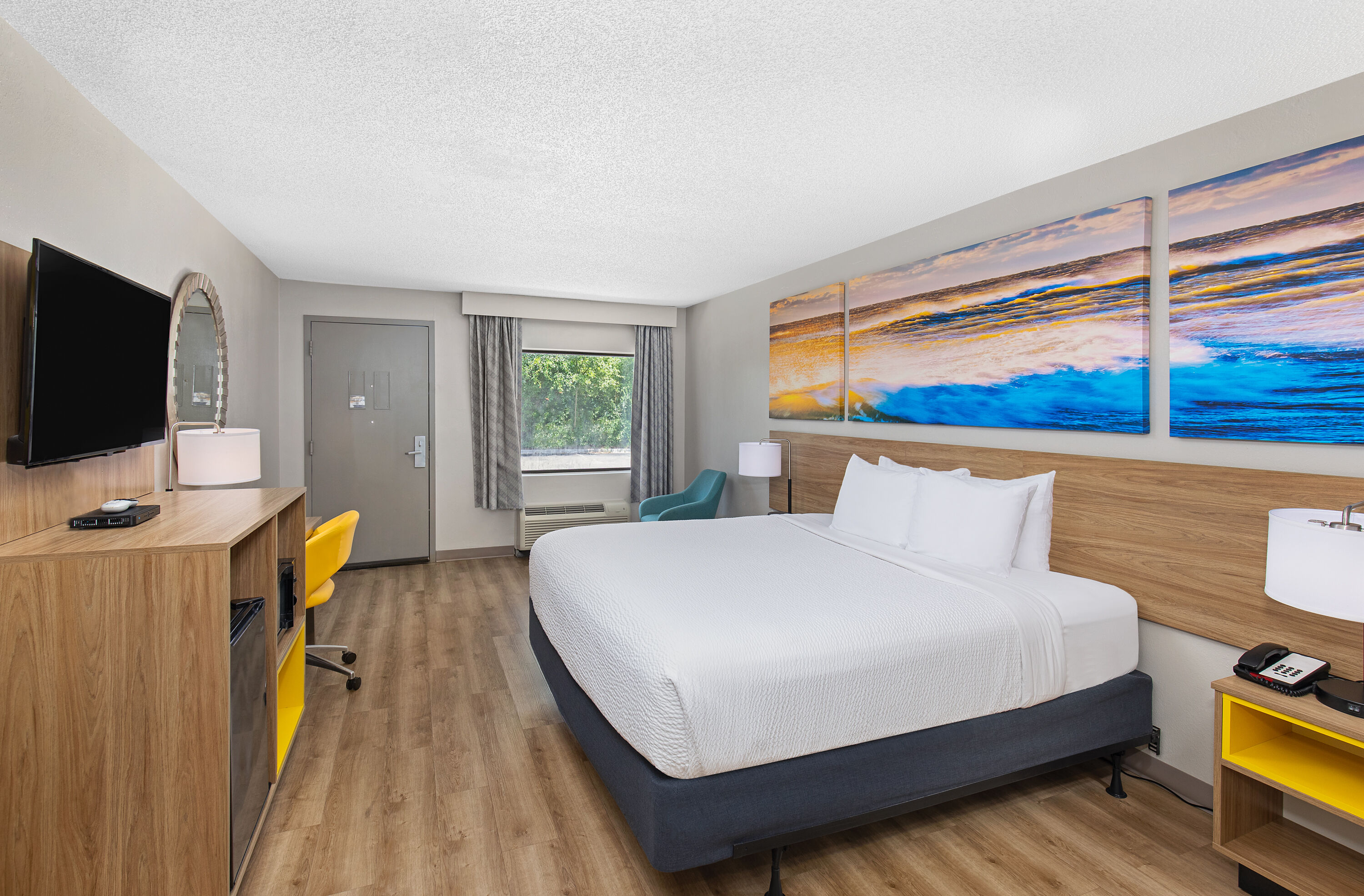 Guest room at the Days Inn by Wyndham St George in St George, South Carolina