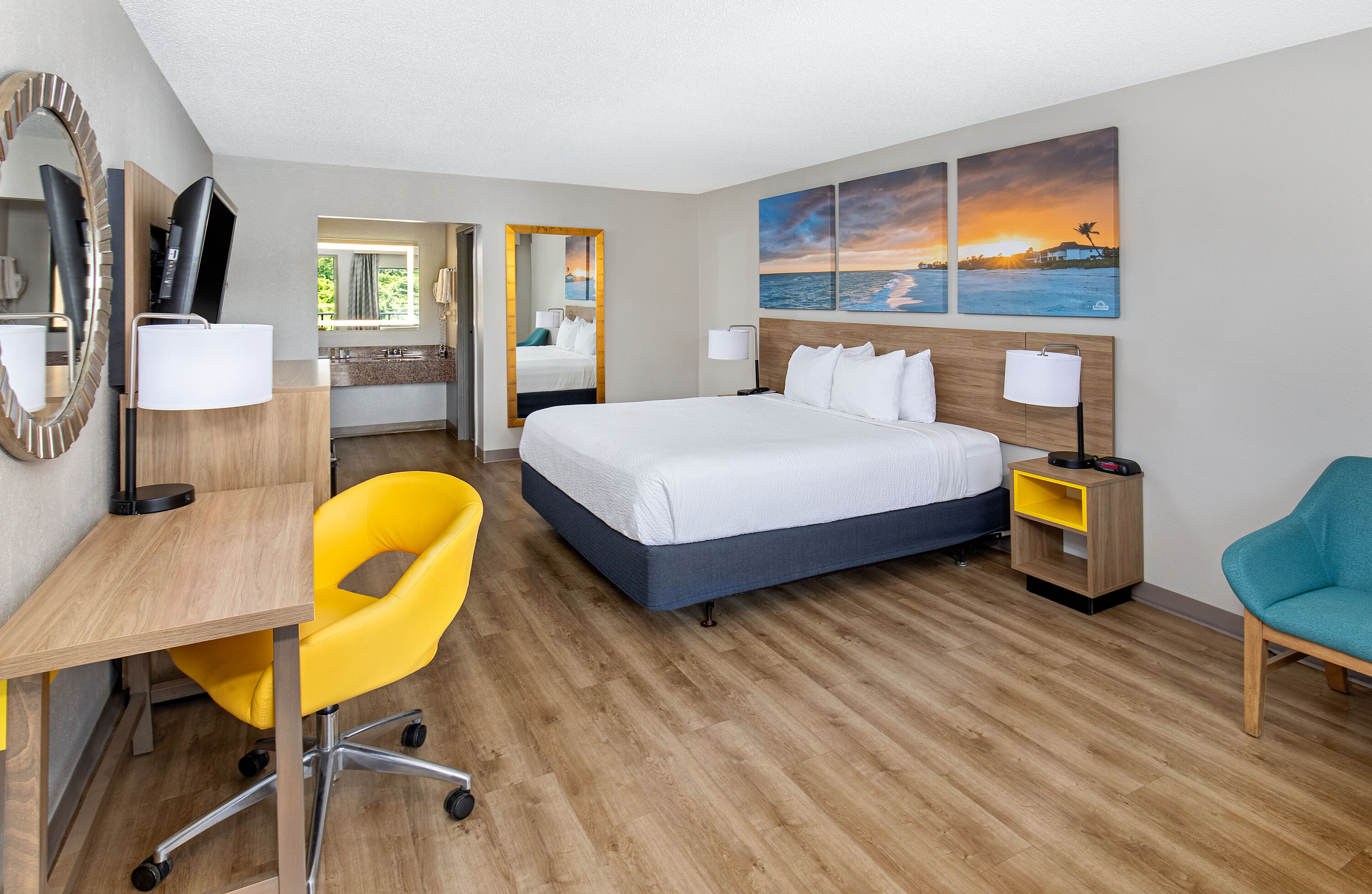 Guest room at the Days Inn by Wyndham St George in St George, South Carolina