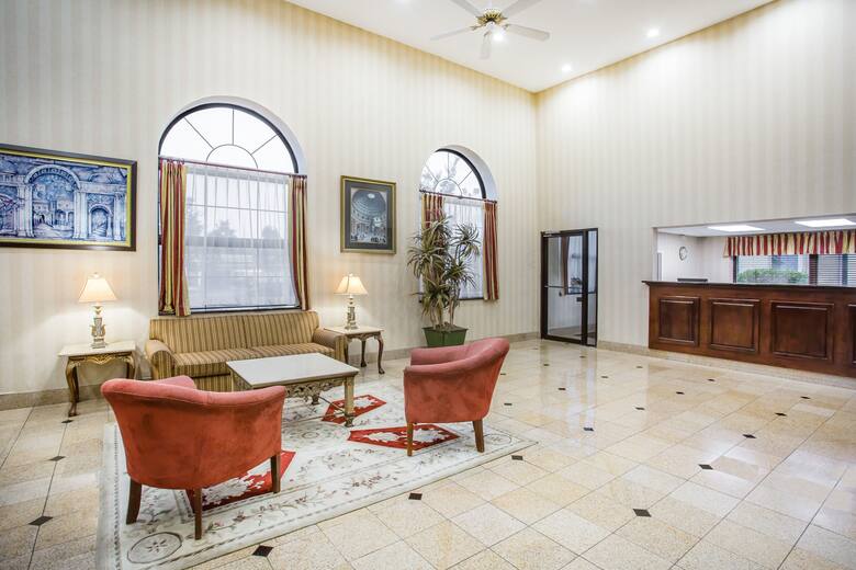 Days Inn & Suites Columbia Airport hotel lobby in West Columbia, South Carolina