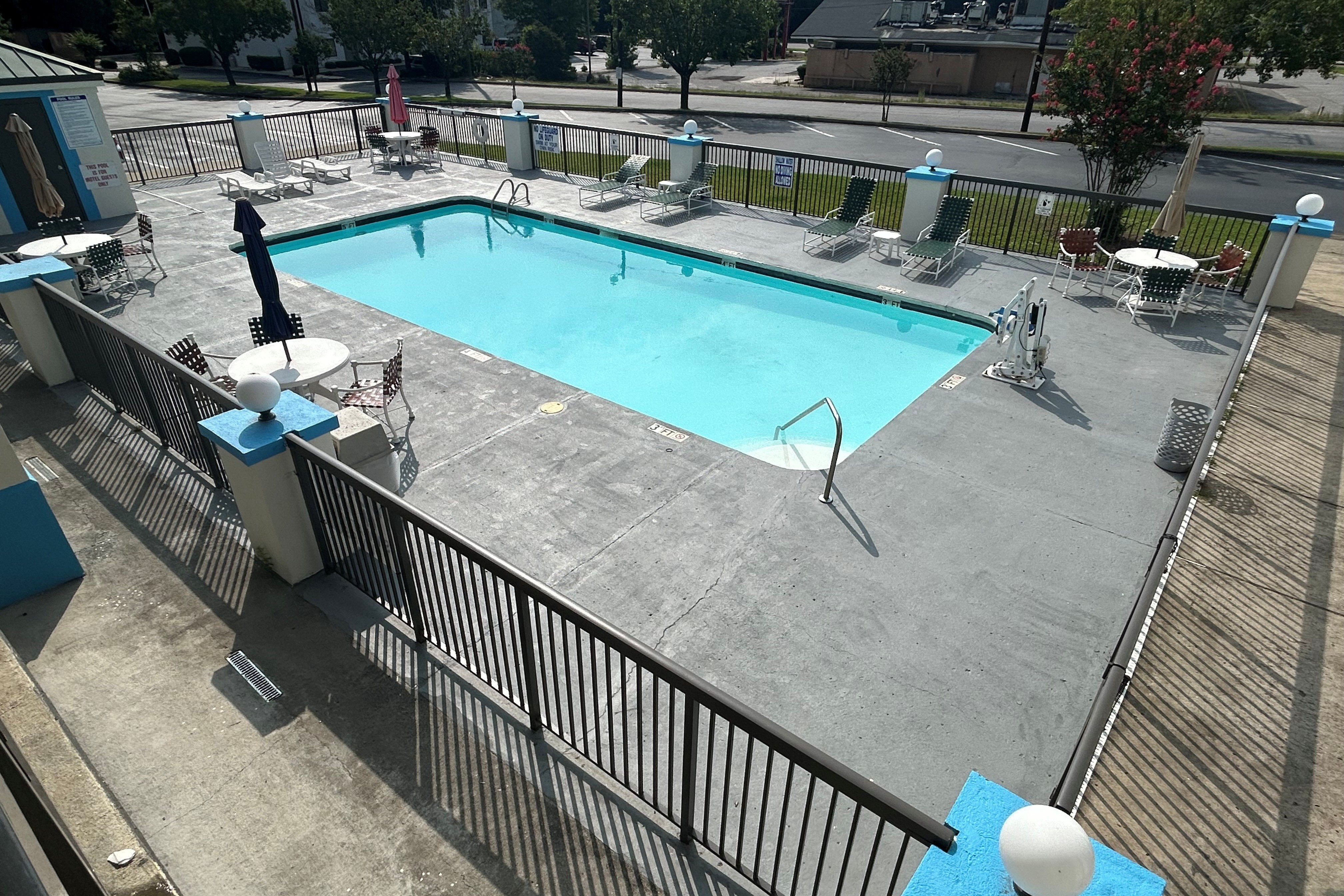 Pool at the Days Inn & Suites by Wyndham Columbia Airport in West Columbia, South Carolina