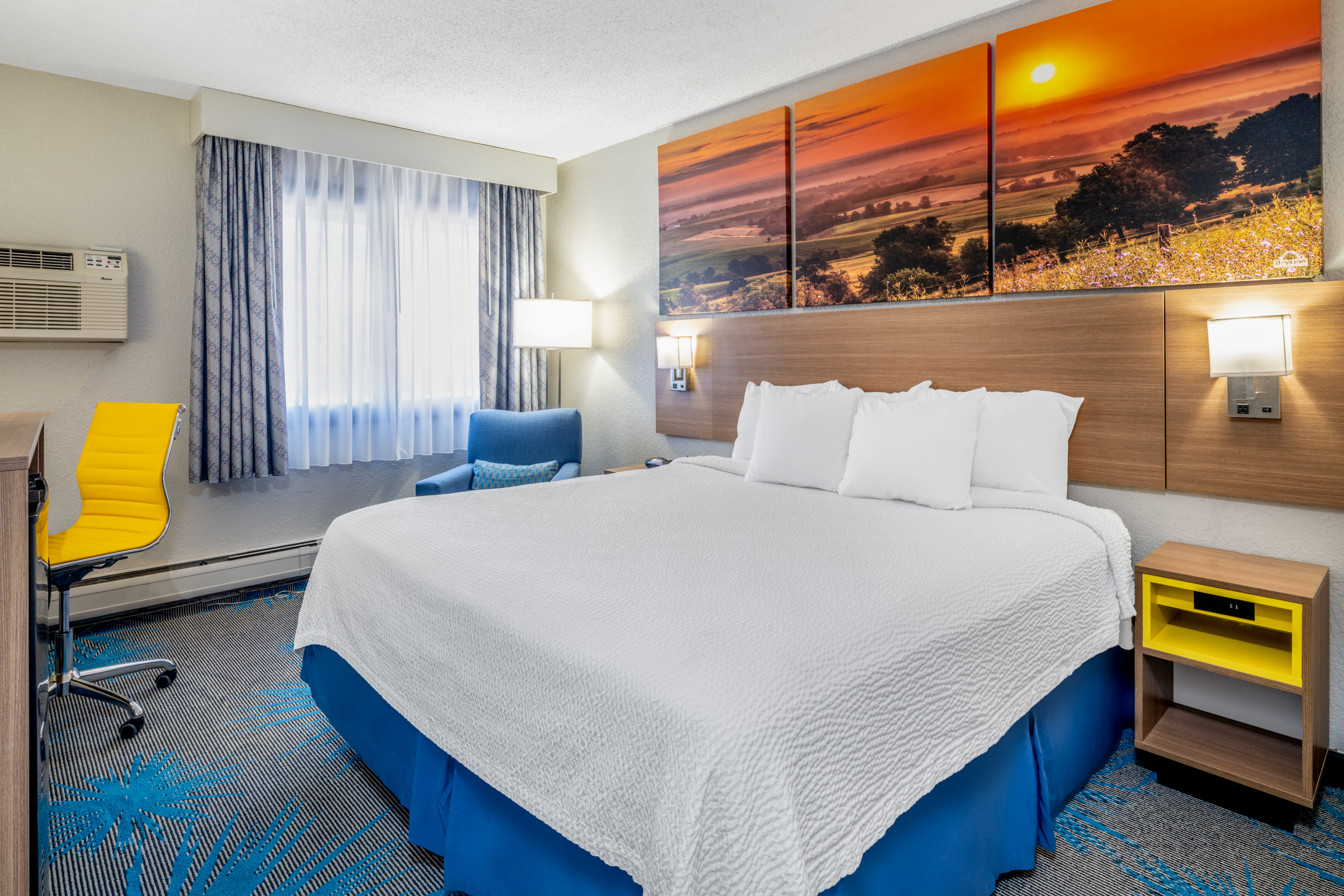 Guest room at the Days Inn by Wyndham Sioux Falls Airport in Sioux Falls, South Dakota