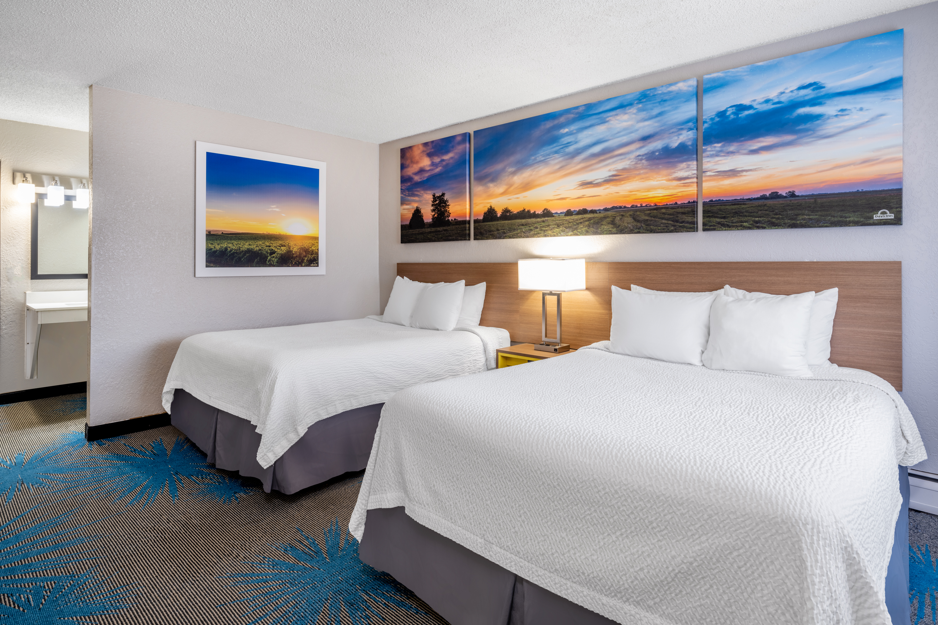 Guest room at the Days Inn by Wyndham Sioux Falls Airport in Sioux Falls, South Dakota
