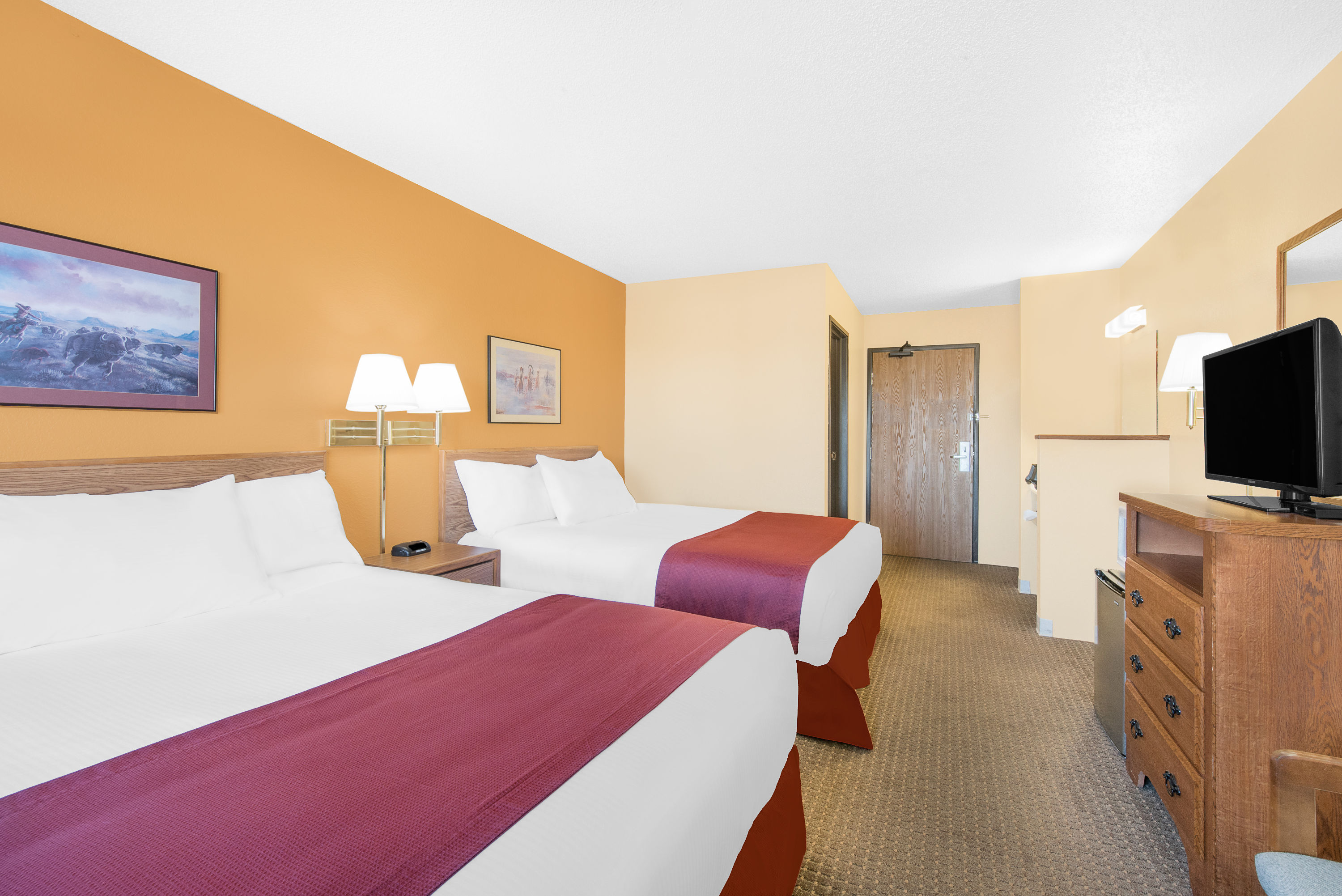 Guest room at the Days Inn by Wyndham Wall in Wall, South Dakota