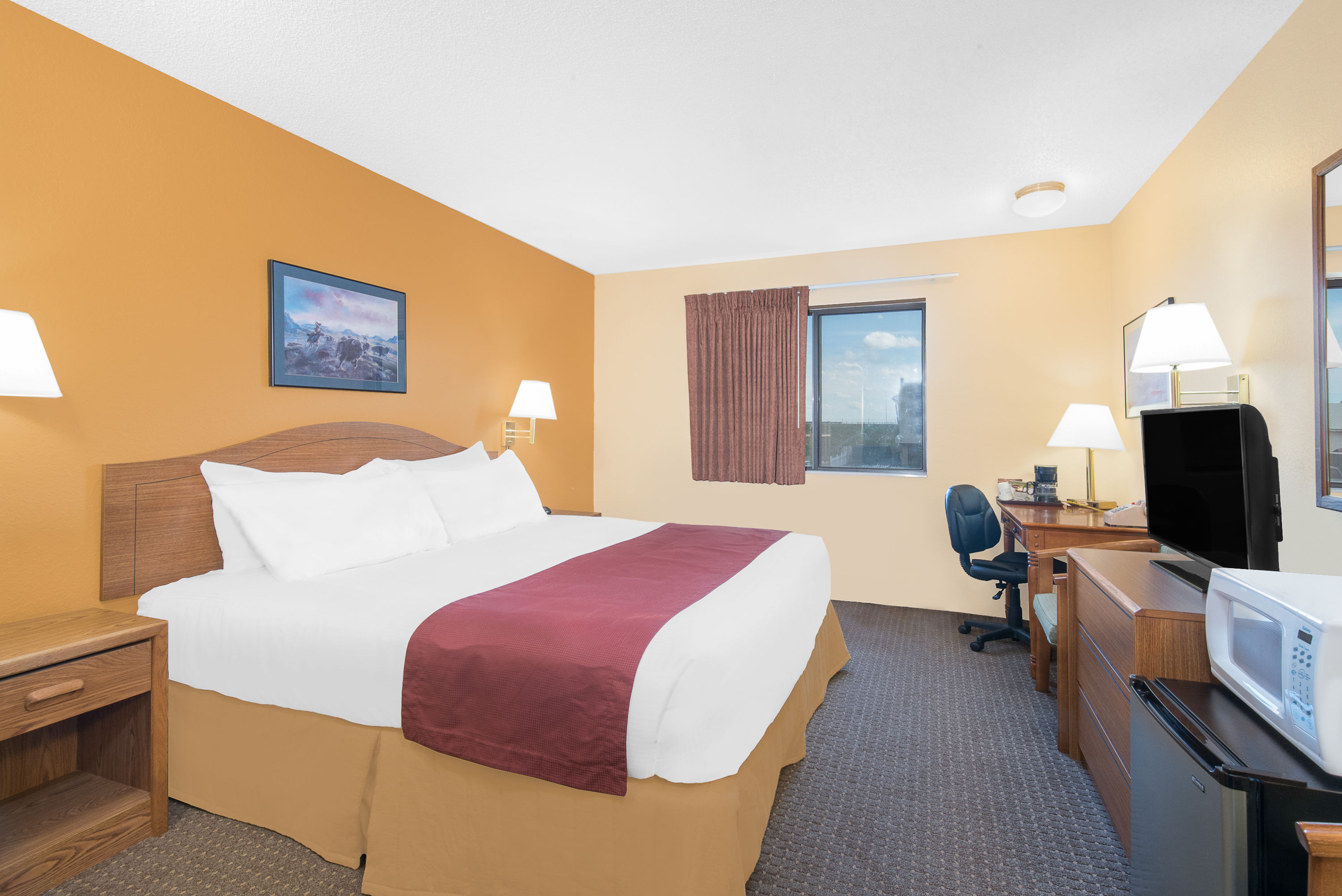 Guest room at the Days Inn by Wyndham Wall in Wall, South Dakota