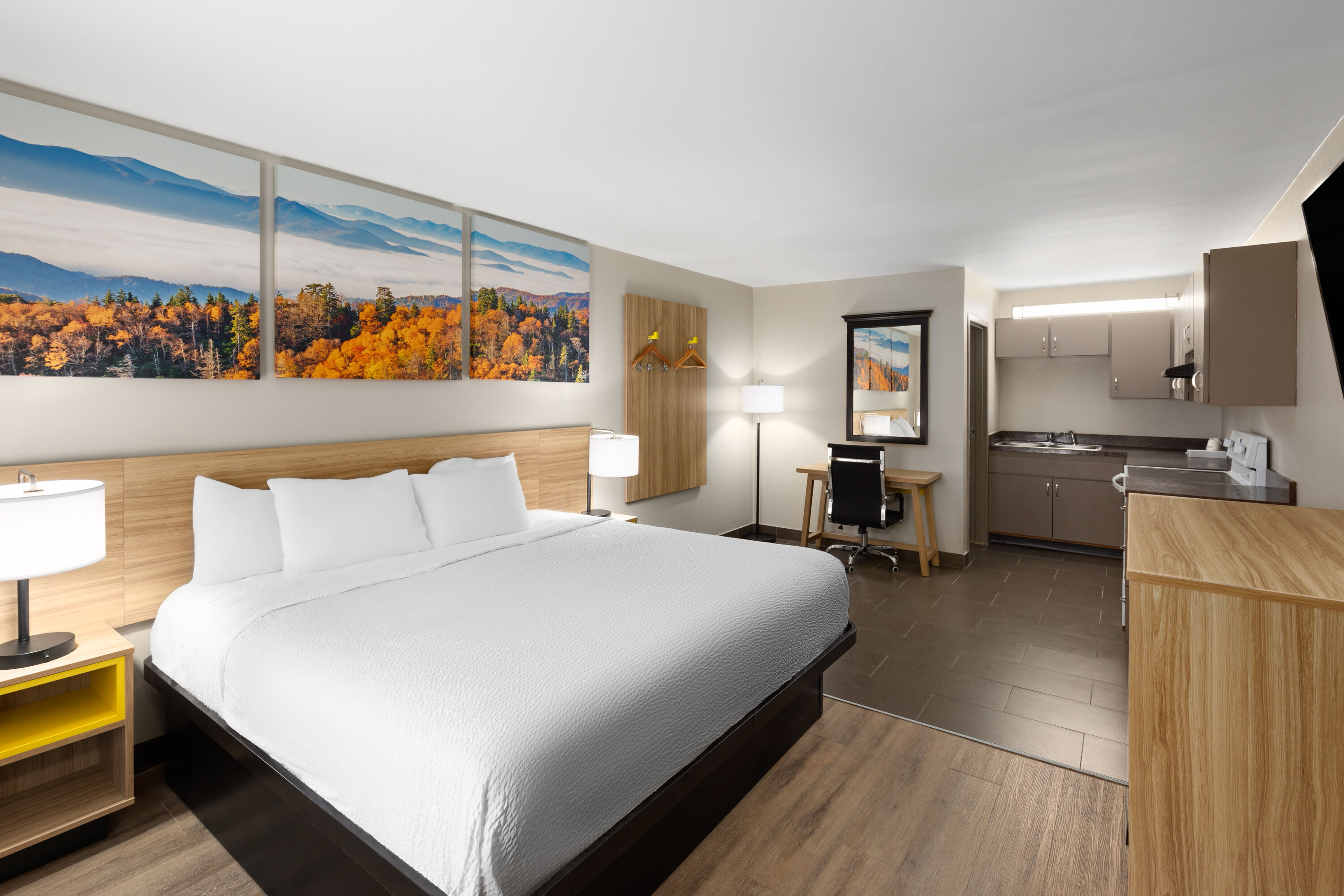 Guest room at the Days Inn by Wyndham Clarksville North in Clarksville, Tennessee