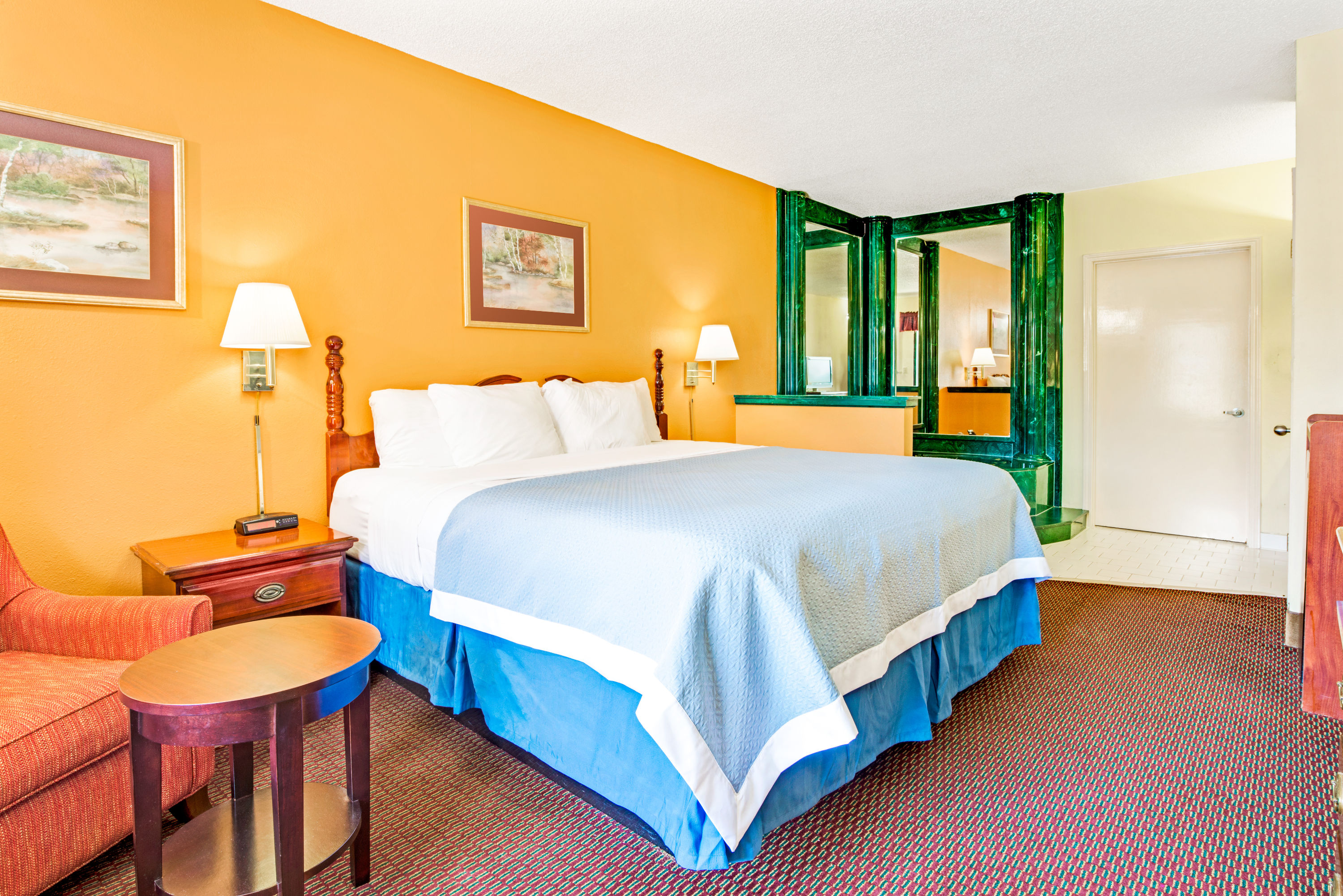 Guest room at the Days Inn by Wyndham Covington in Covington, Tennessee