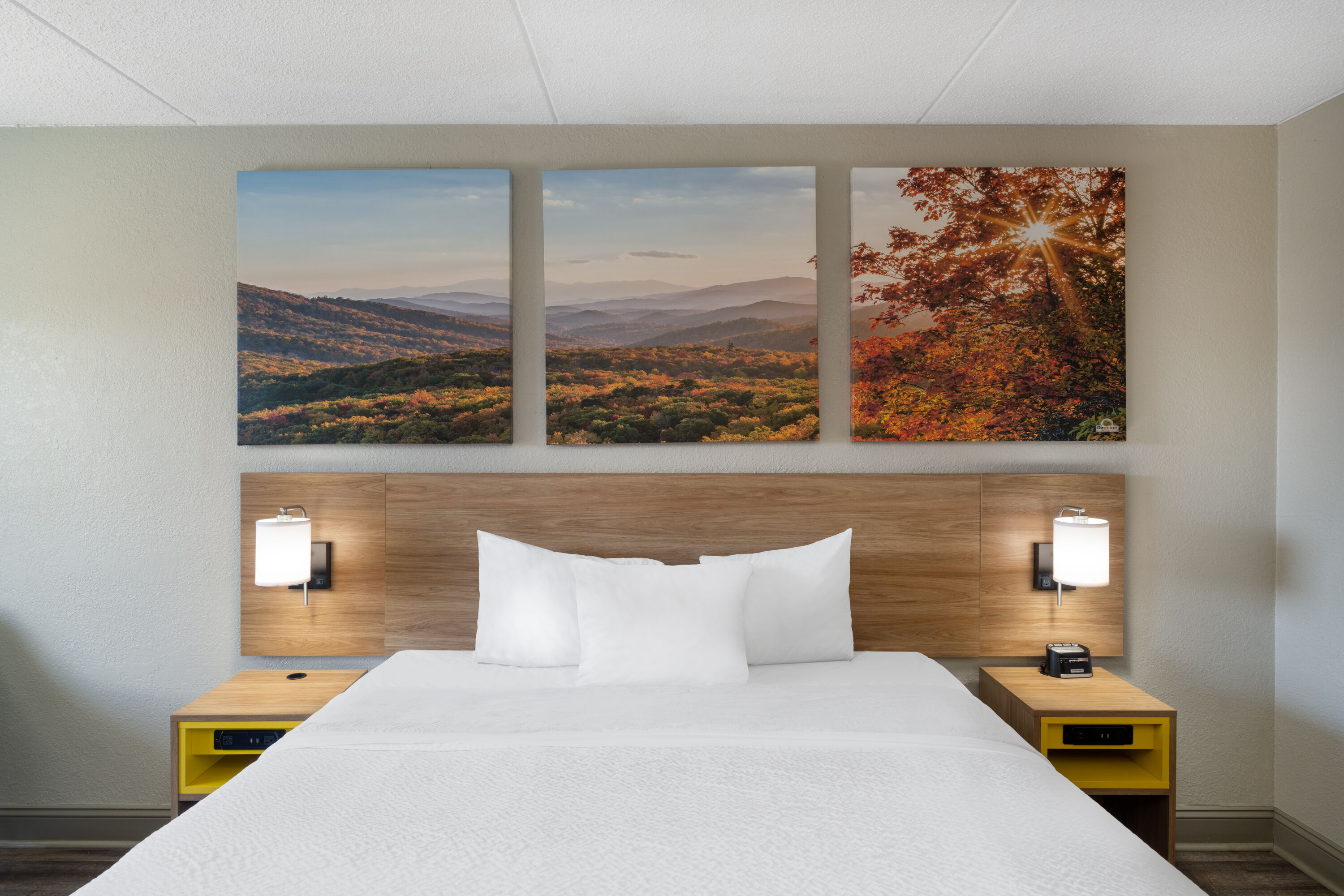 Guest room at the Days Inn by Wyndham Greeneville in Greeneville, Tennessee
