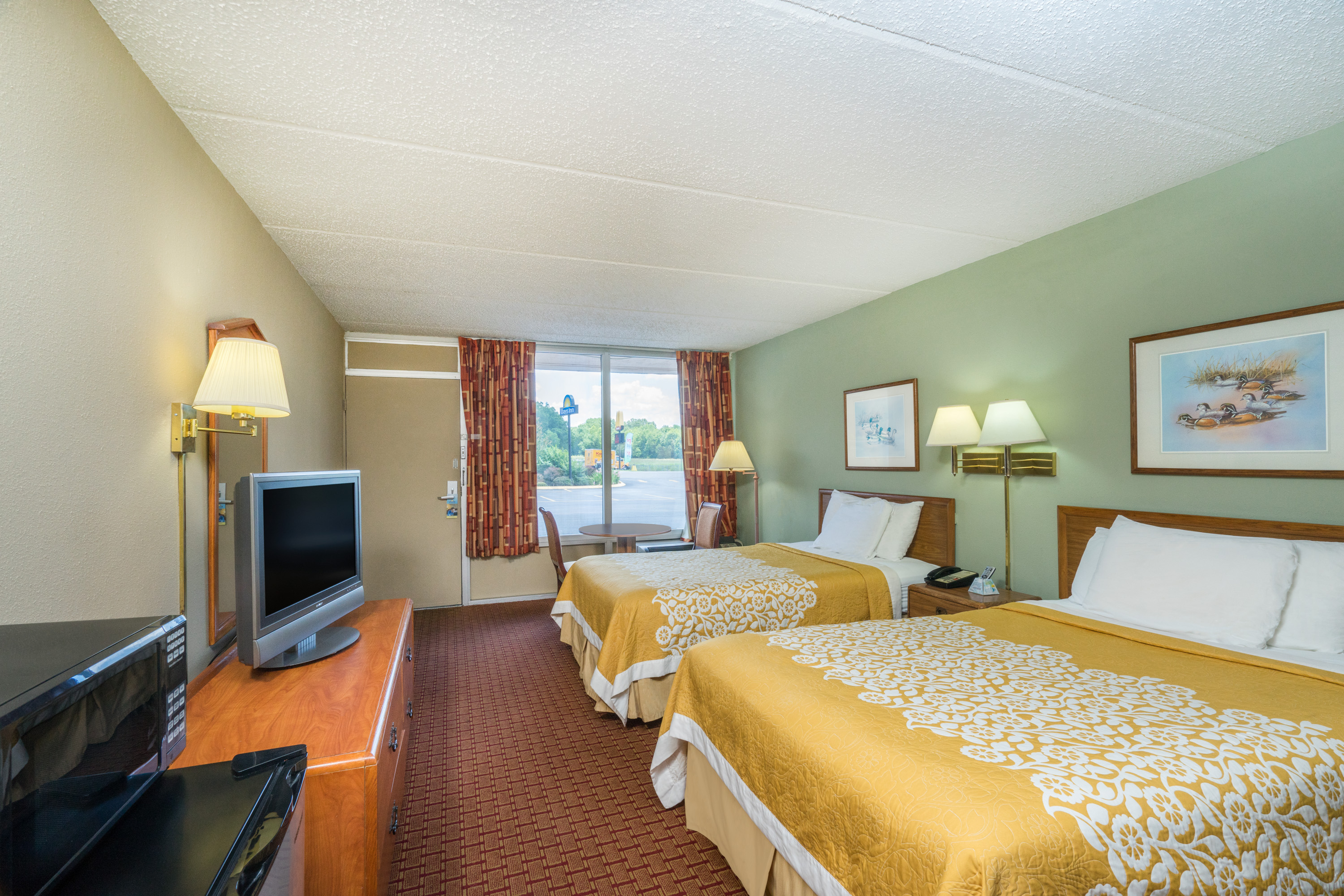 Guest room at the Days Inn by Wyndham Hurricane Mills in Hurricane Mills, Tennessee