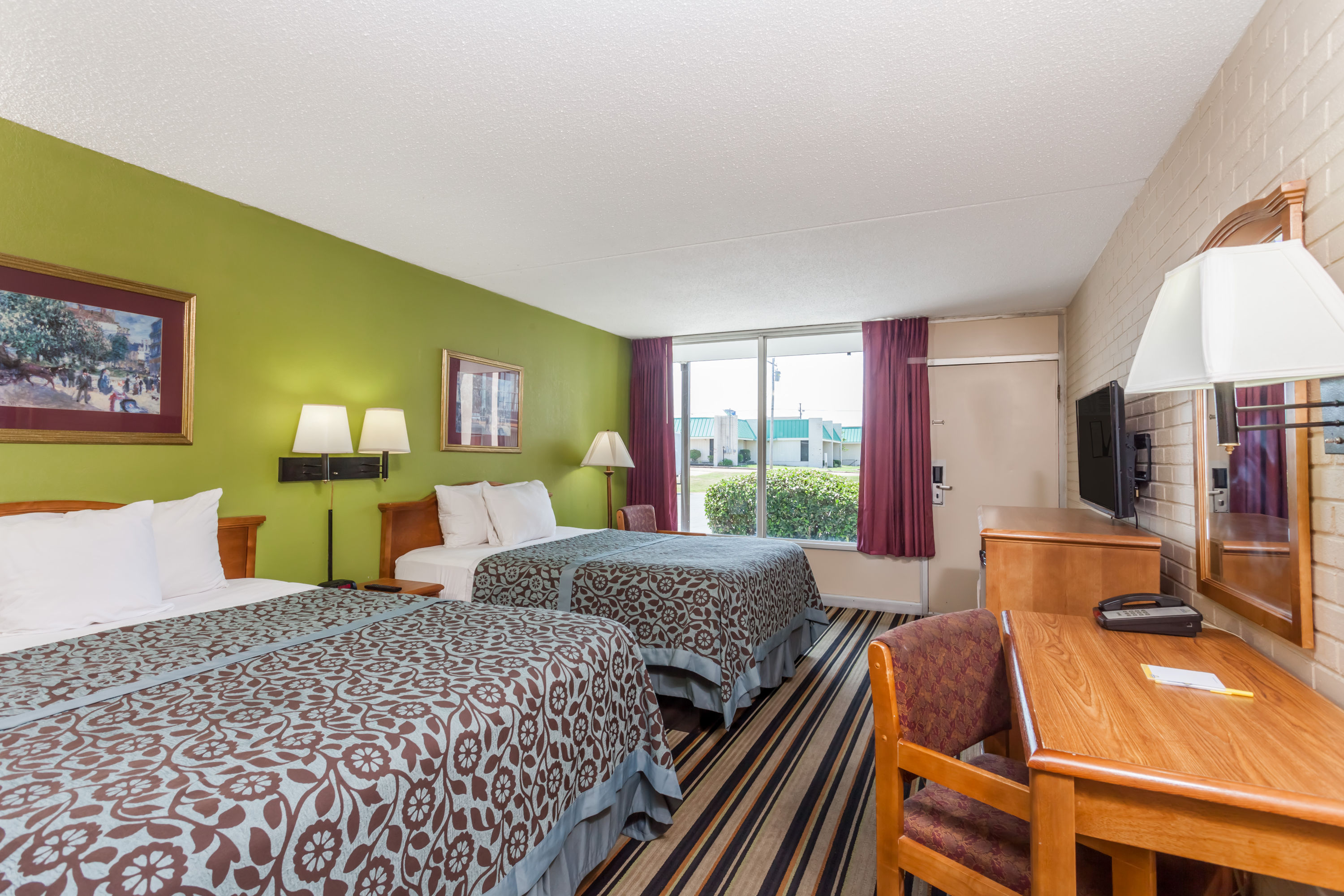 Guest room at the Days Inn by Wyndham Jackson in Jackson, Tennessee