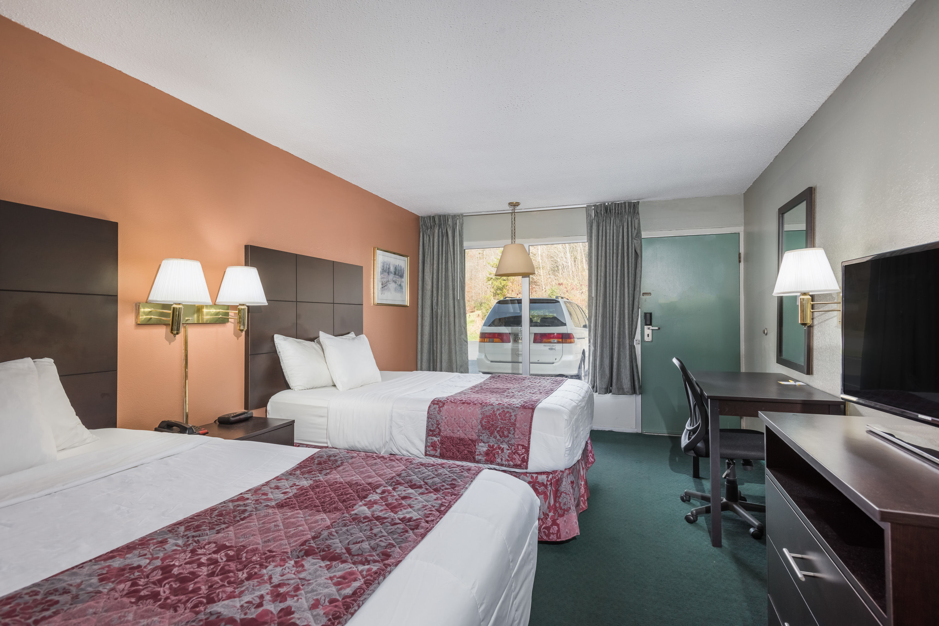 Guest room at the Days Inn by Wyndham Jellico - Tennessee State Line in Jellico, Tennessee