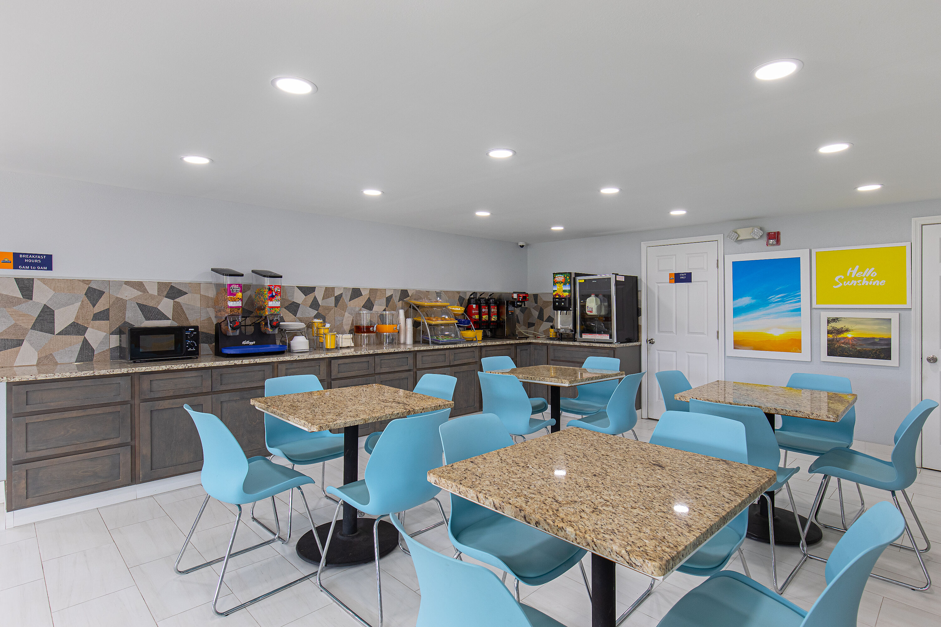 Free breakfast at Days Inn by Wyndham Knoxville North in Knoxville, Tennessee