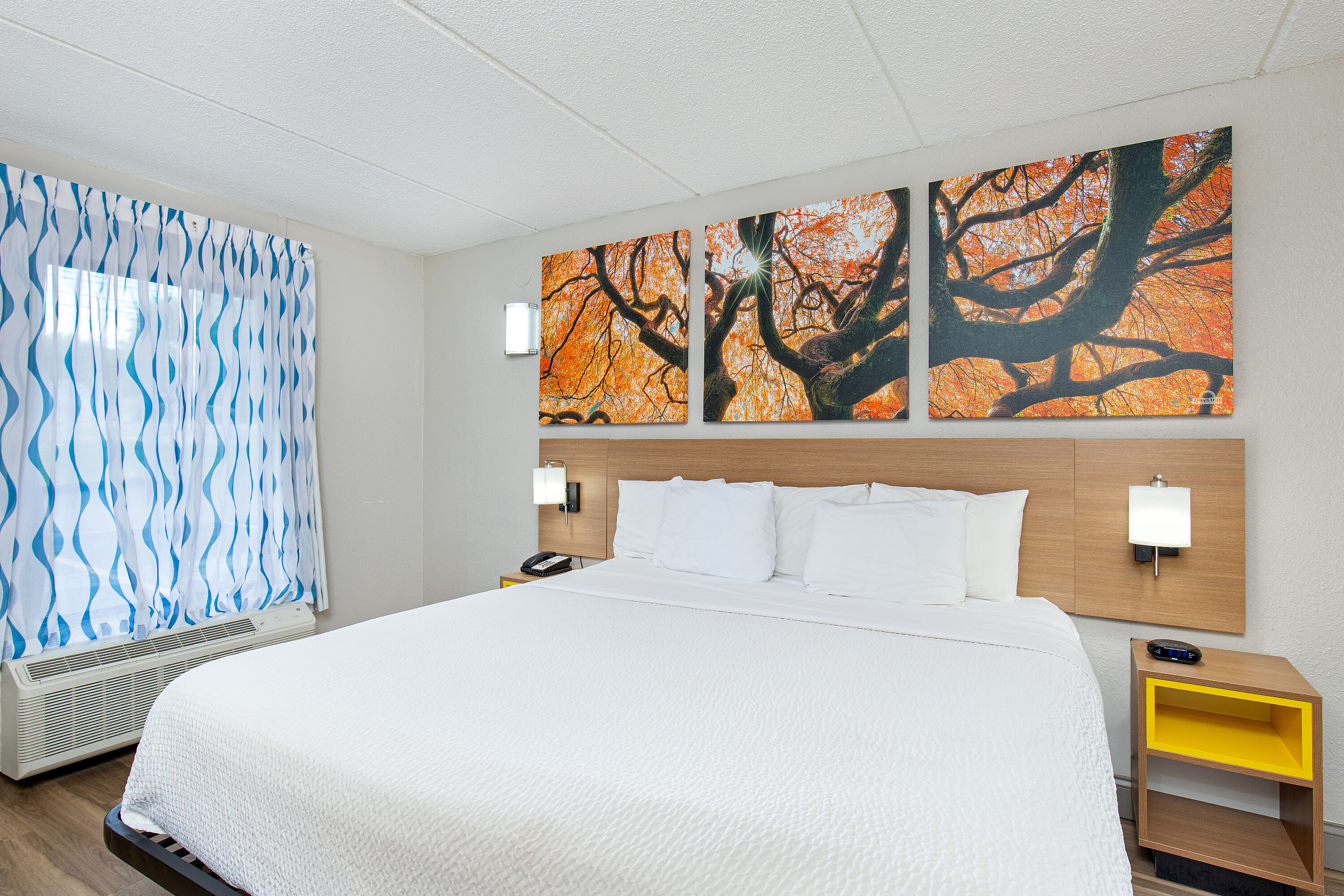 Guest room at the Days Inn by Wyndham Knoxville North in Knoxville, Tennessee