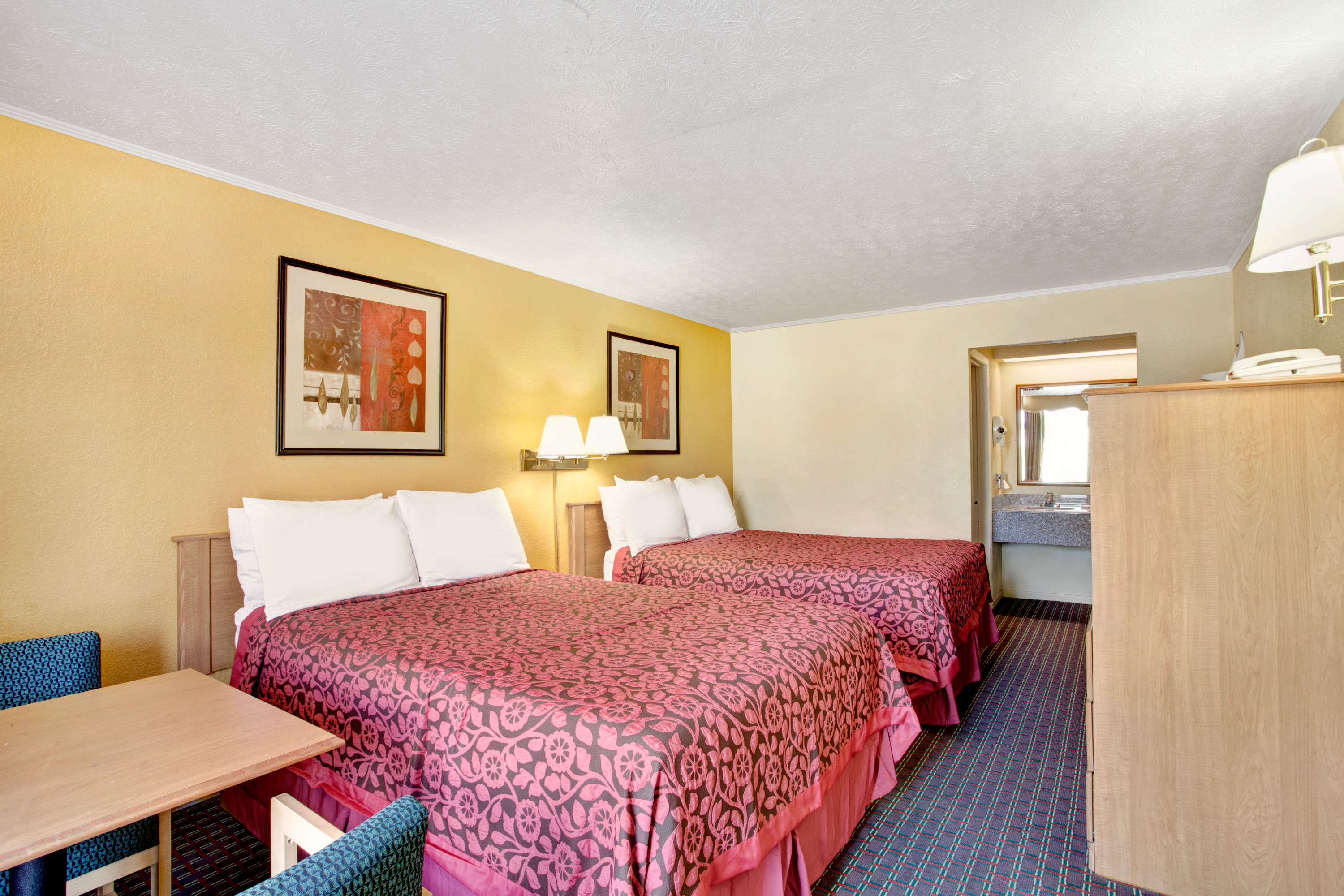 Guest room at the Days Inn by Wyndham Knoxville West in Knoxville, Tennessee