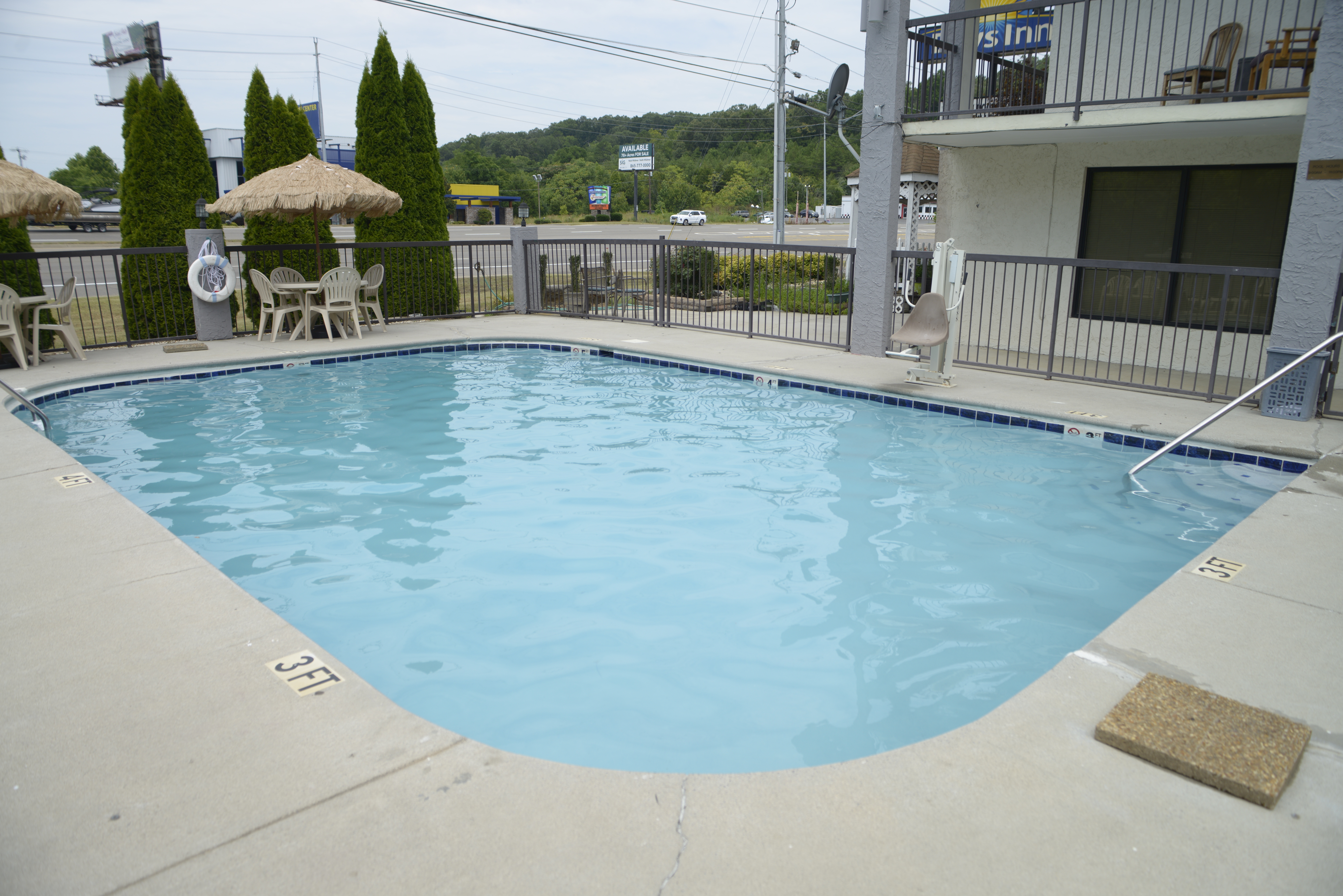 Pool at the Days Inn by Wyndham Kodak/Sevierville Interstate Smokey Moun in Kodak, Tennessee