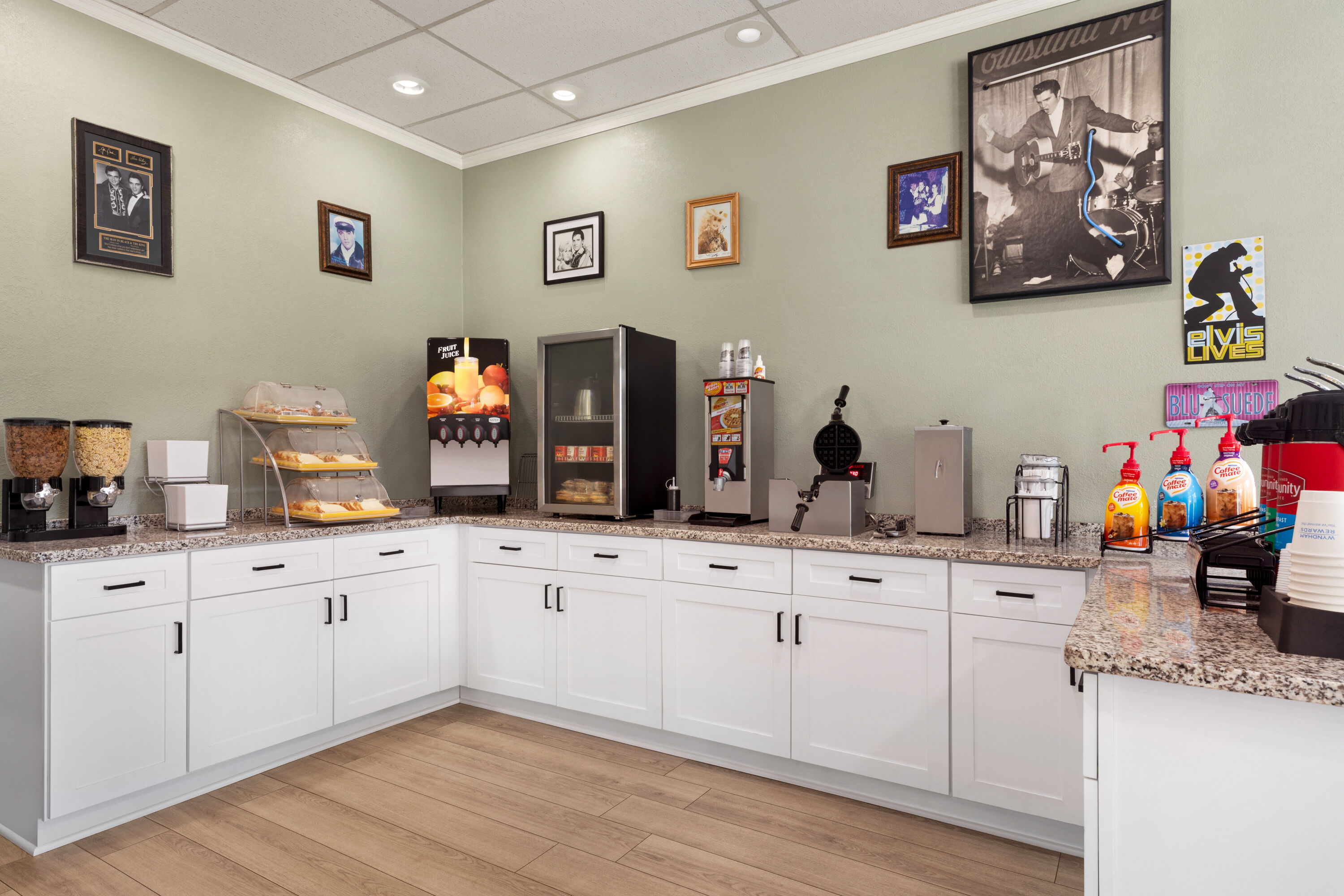 Free breakfast at Days Inn by Wyndham Memphis at Graceland in Memphis, Tennessee