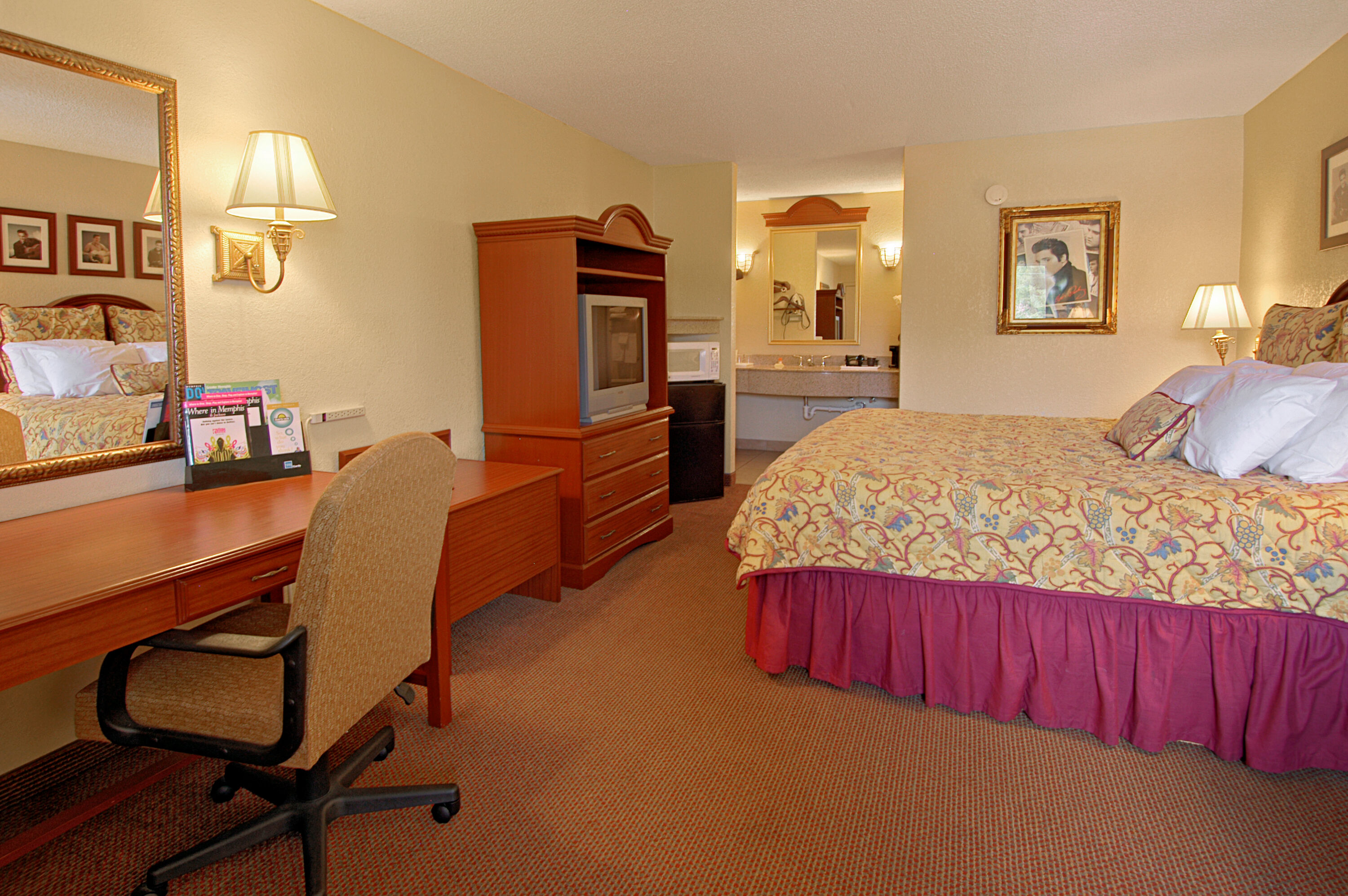 Guest room at the Days Inn by Wyndham Memphis at Graceland in Memphis, Tennessee