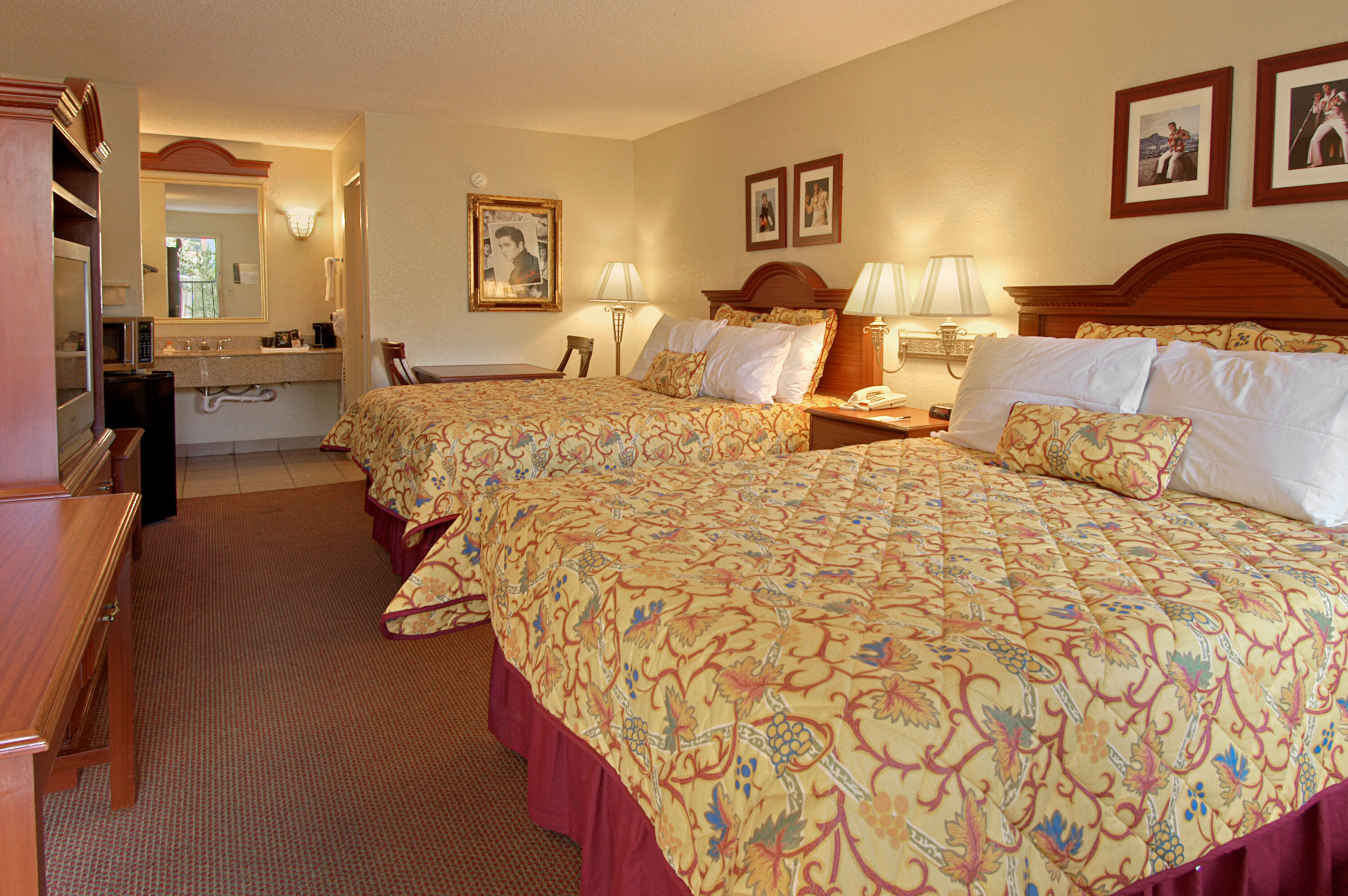 Guest room at the Days Inn by Wyndham Memphis at Graceland in Memphis, Tennessee
