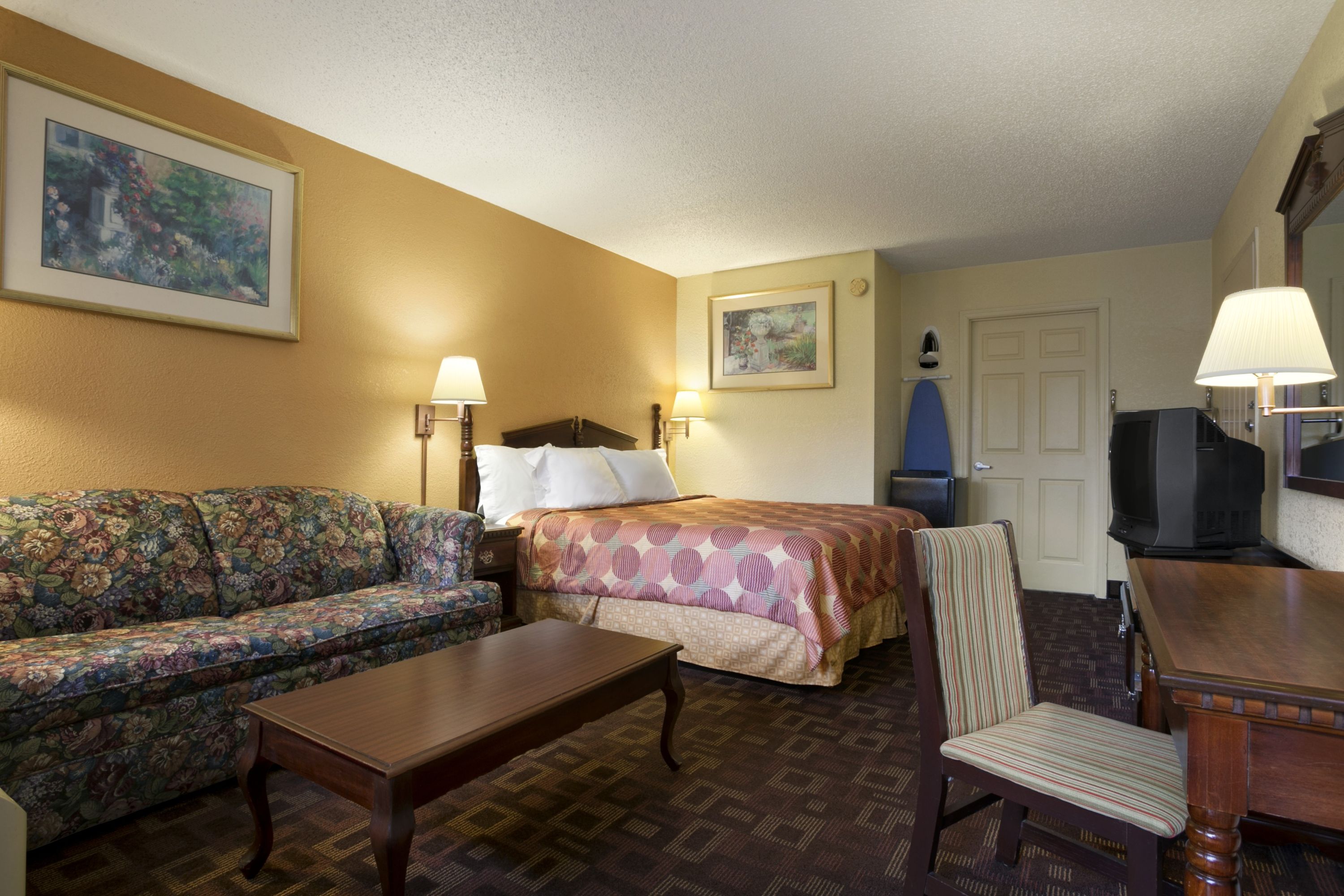 Guest room at the Days Inn by Wyndham Nashville Airport in Nashville, Tennessee